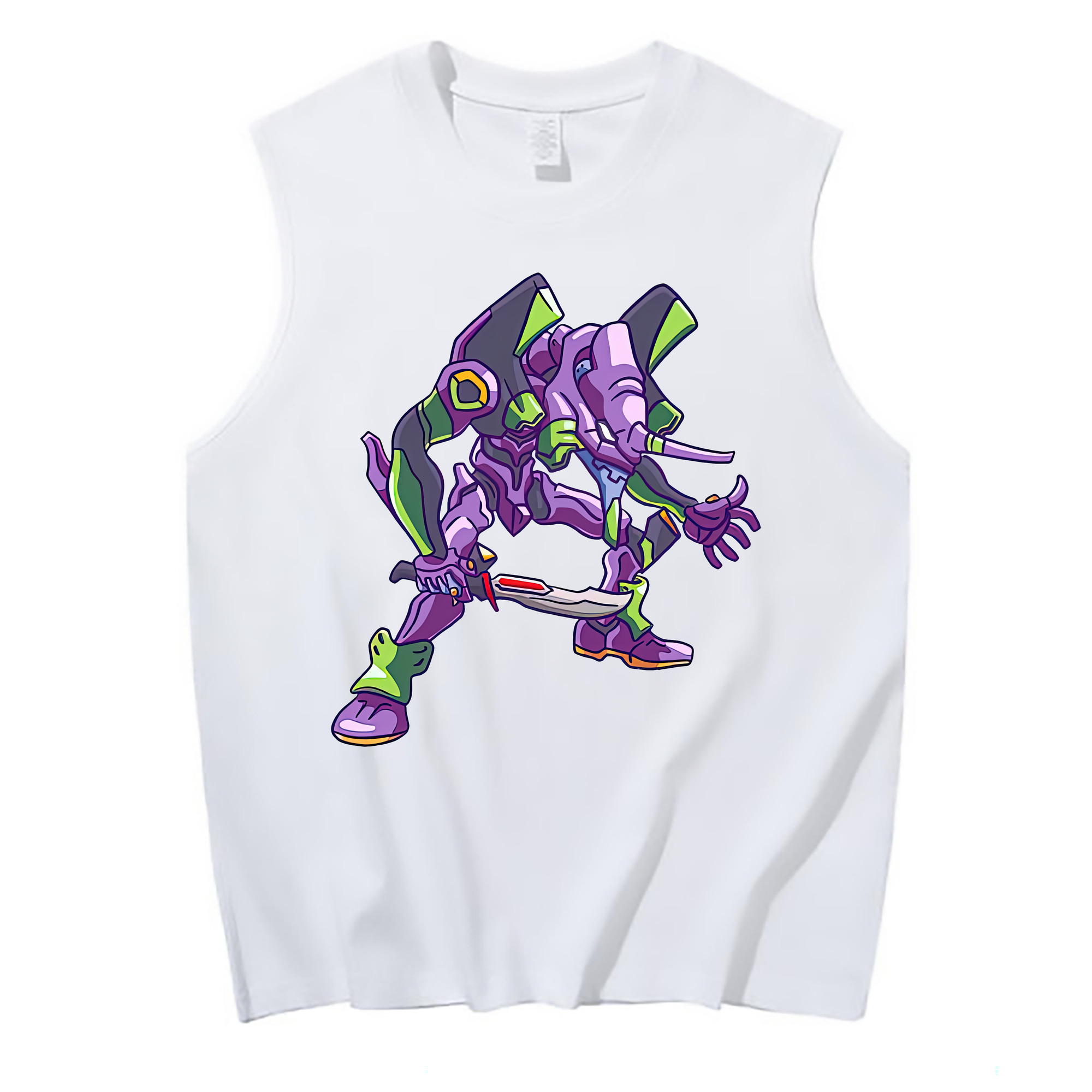（画像用） EVA 新世紀エヴァンゲリオン コットン100％タンクトップ（フロントプリント）