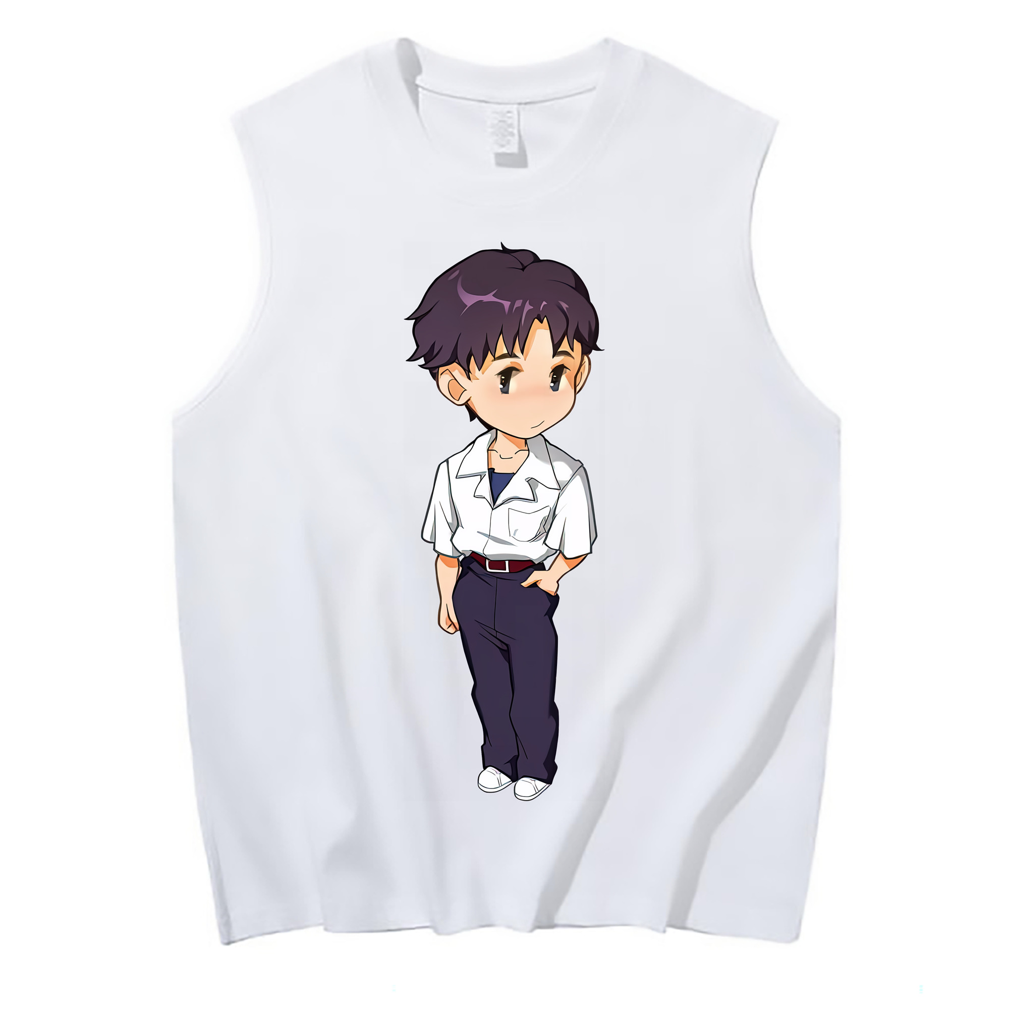 （画像用） EVA 新世紀エヴァンゲリオン コットン100％タンクトップ（フロントプリント）