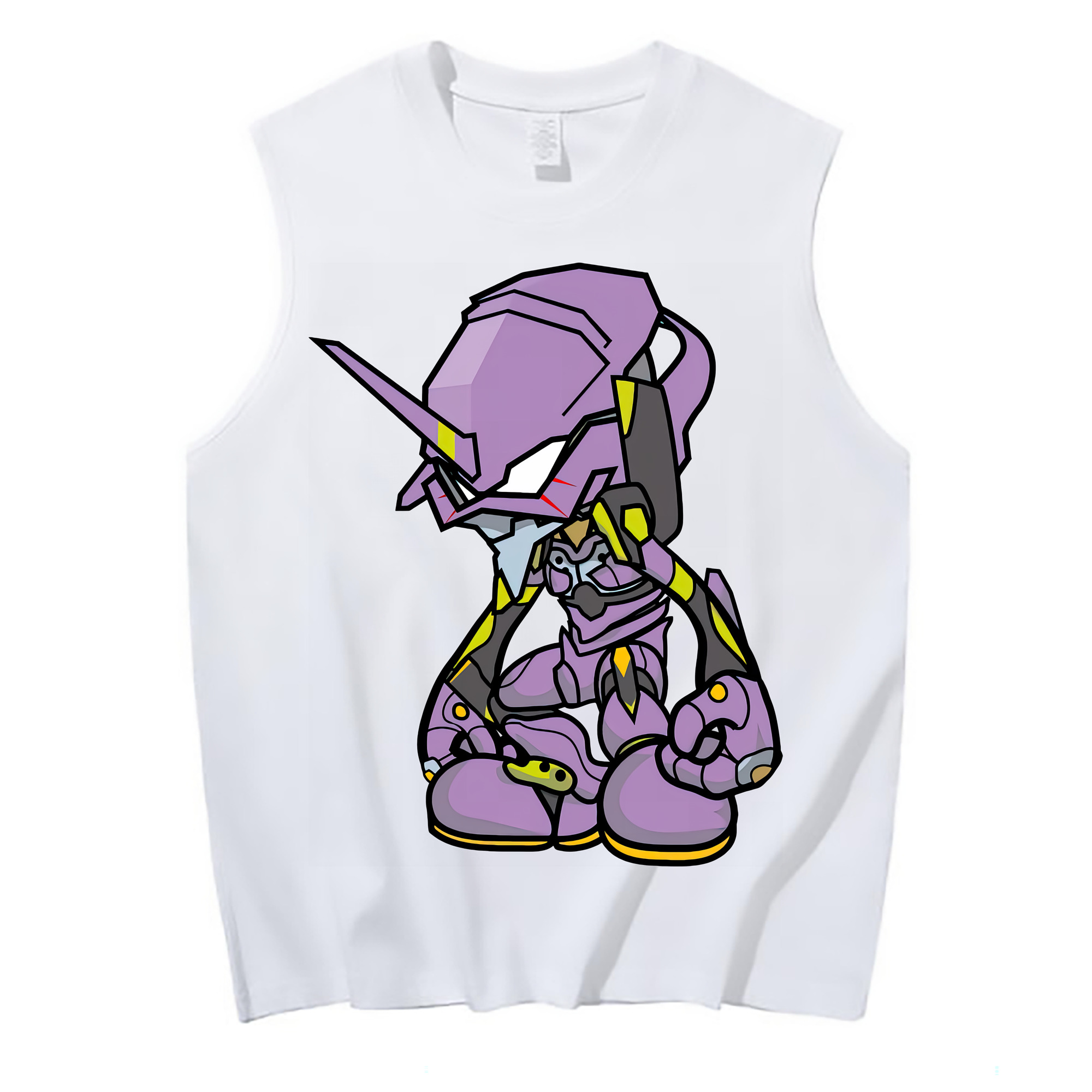 （画像用） EVA 新世紀エヴァンゲリオン コットン100％タンクトップ（フロントプリント）
