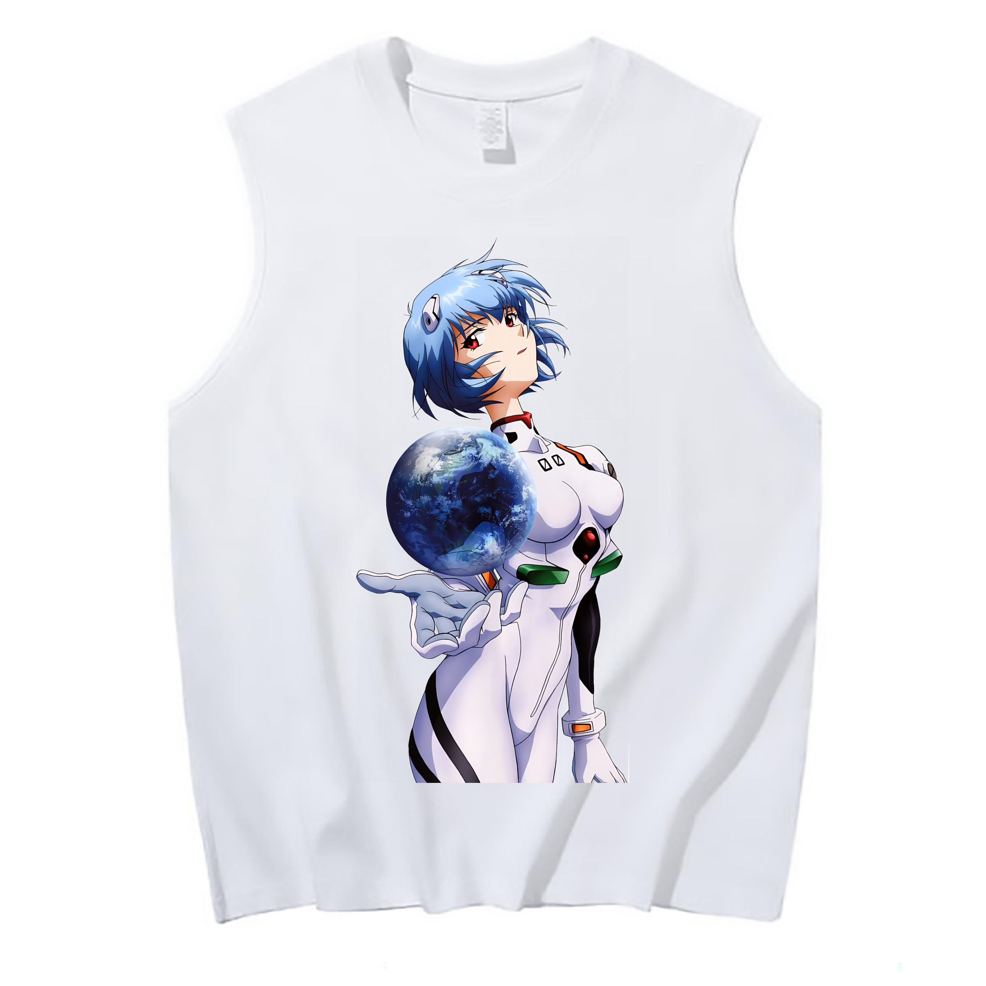 （画像用） EVA 新世紀エヴァンゲリオン コットン100％タンクトップ（フロントプリント）
