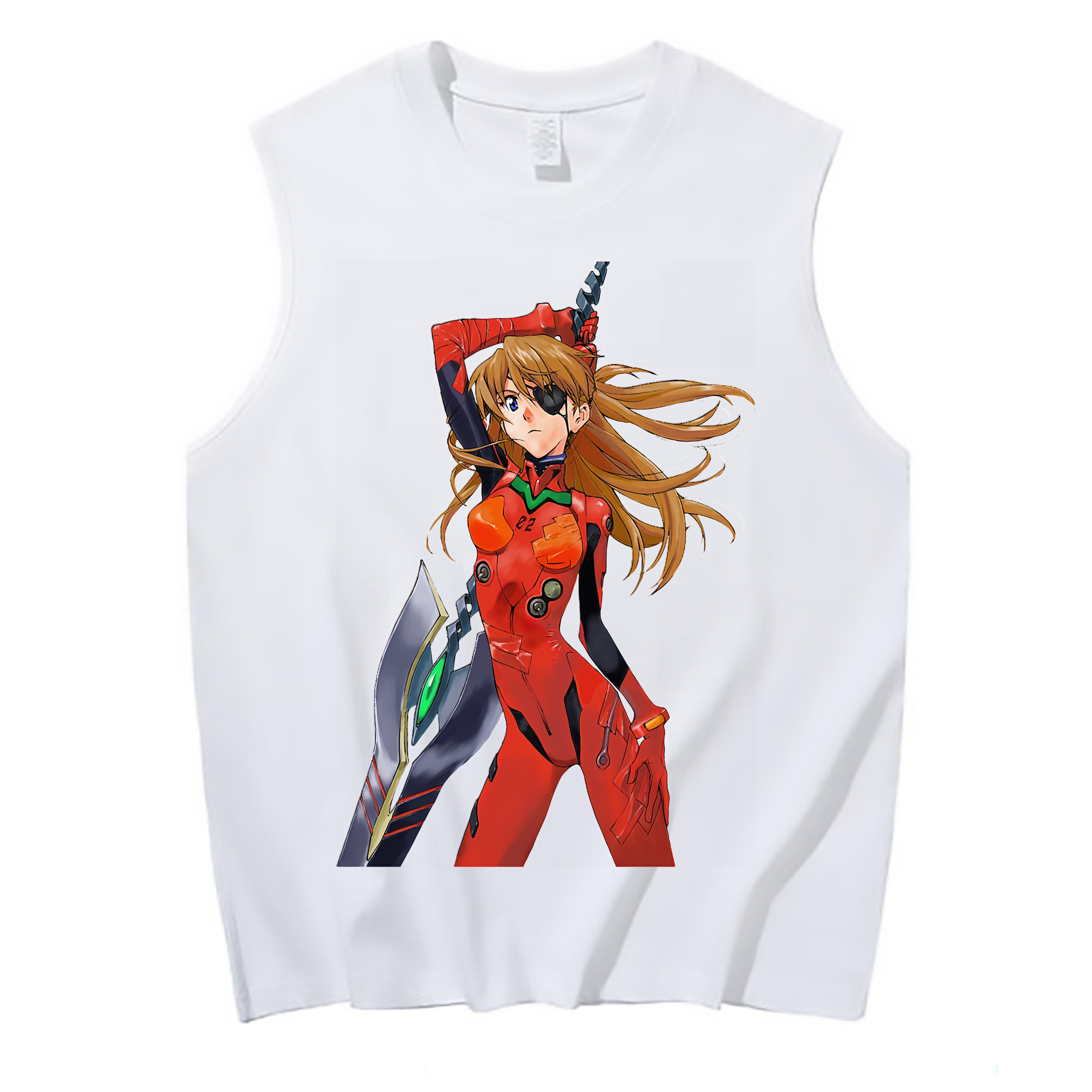 （画像用） EVA 新世紀エヴァンゲリオン コットン100％タンクトップ（フロントプリント）