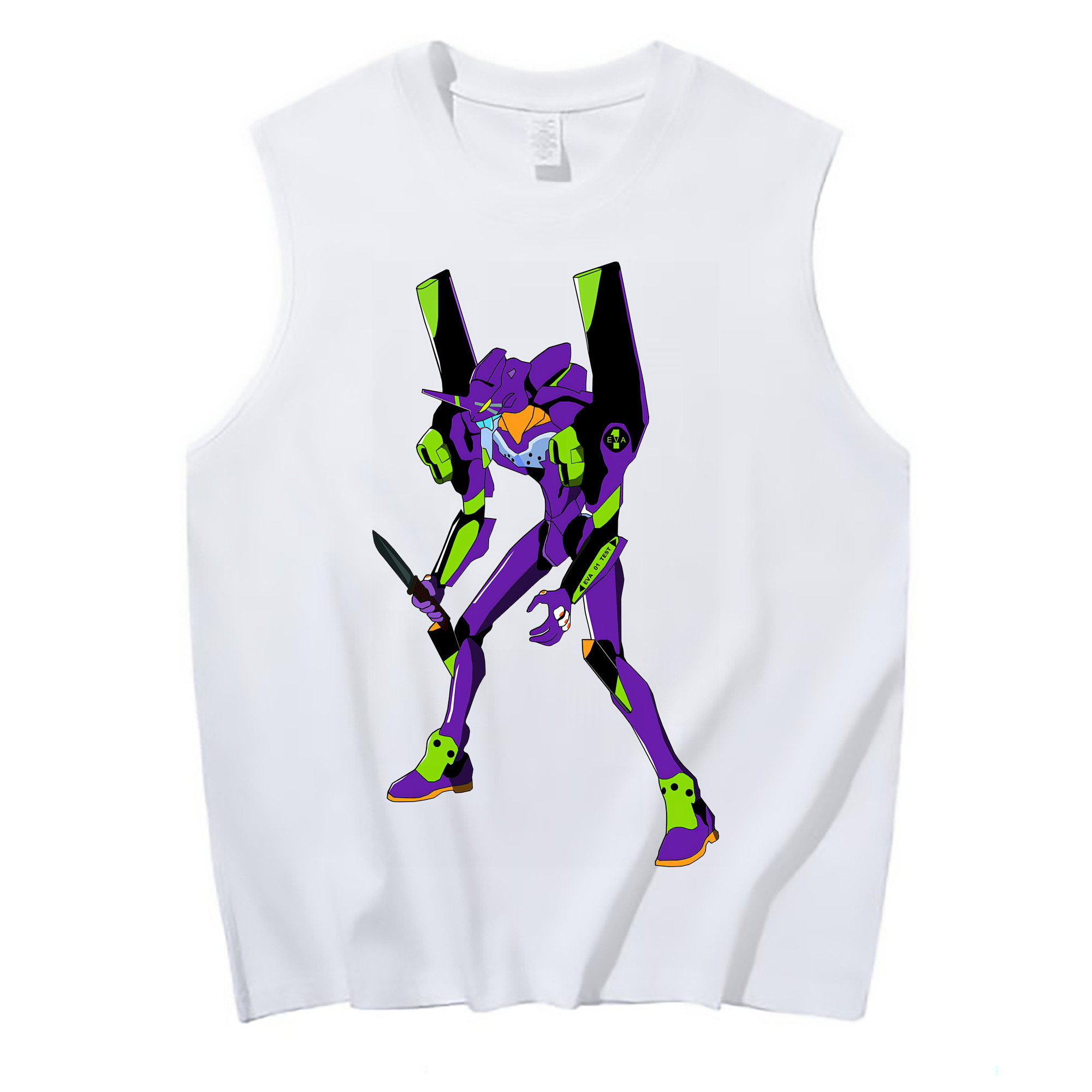 （画像用） EVA 新世紀エヴァンゲリオン コットン100％タンクトップ（フロントプリント）