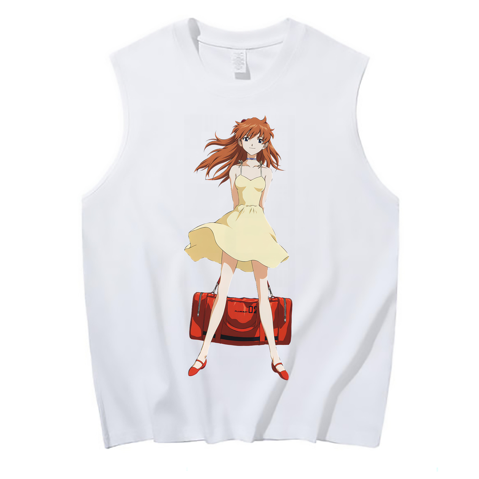 （画像用） EVA 新世紀エヴァンゲリオン コットン100％タンクトップ（フロントプリント）