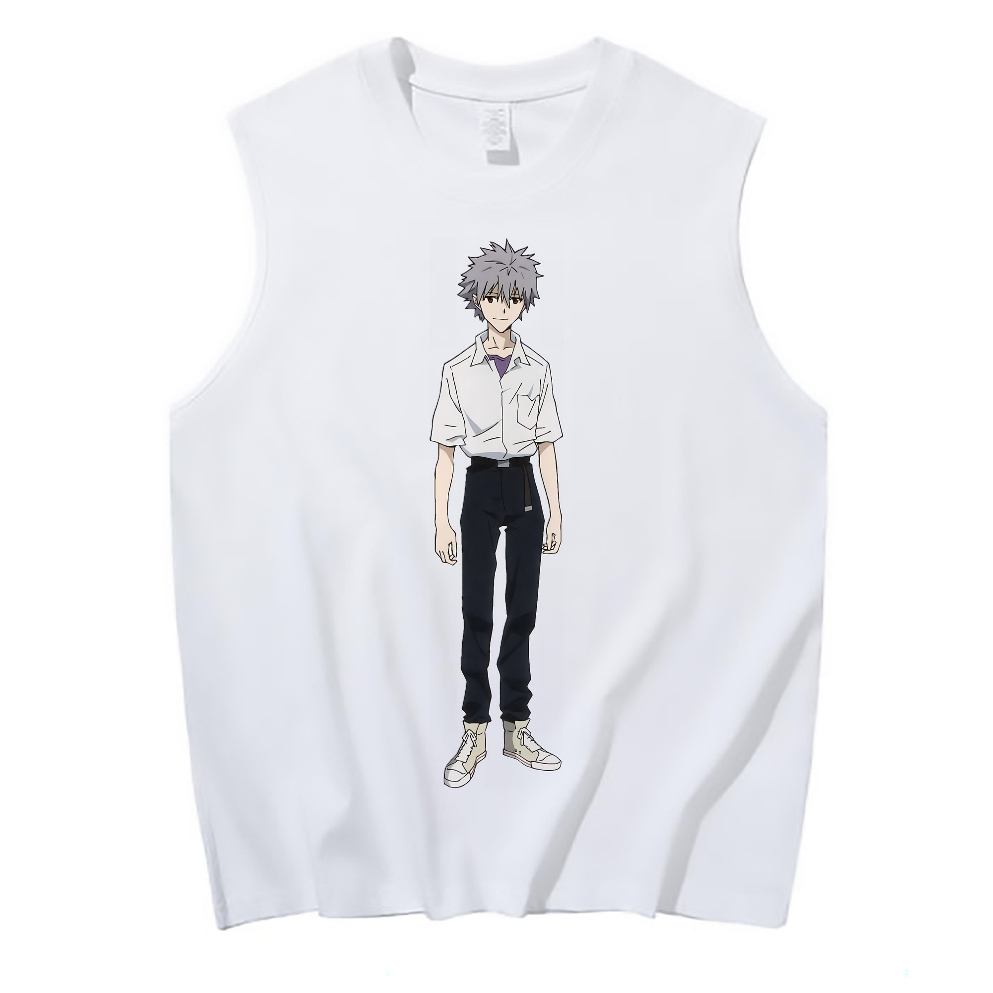 （画像用） EVA 新世紀エヴァンゲリオン コットン100％タンクトップ（フロントプリント）