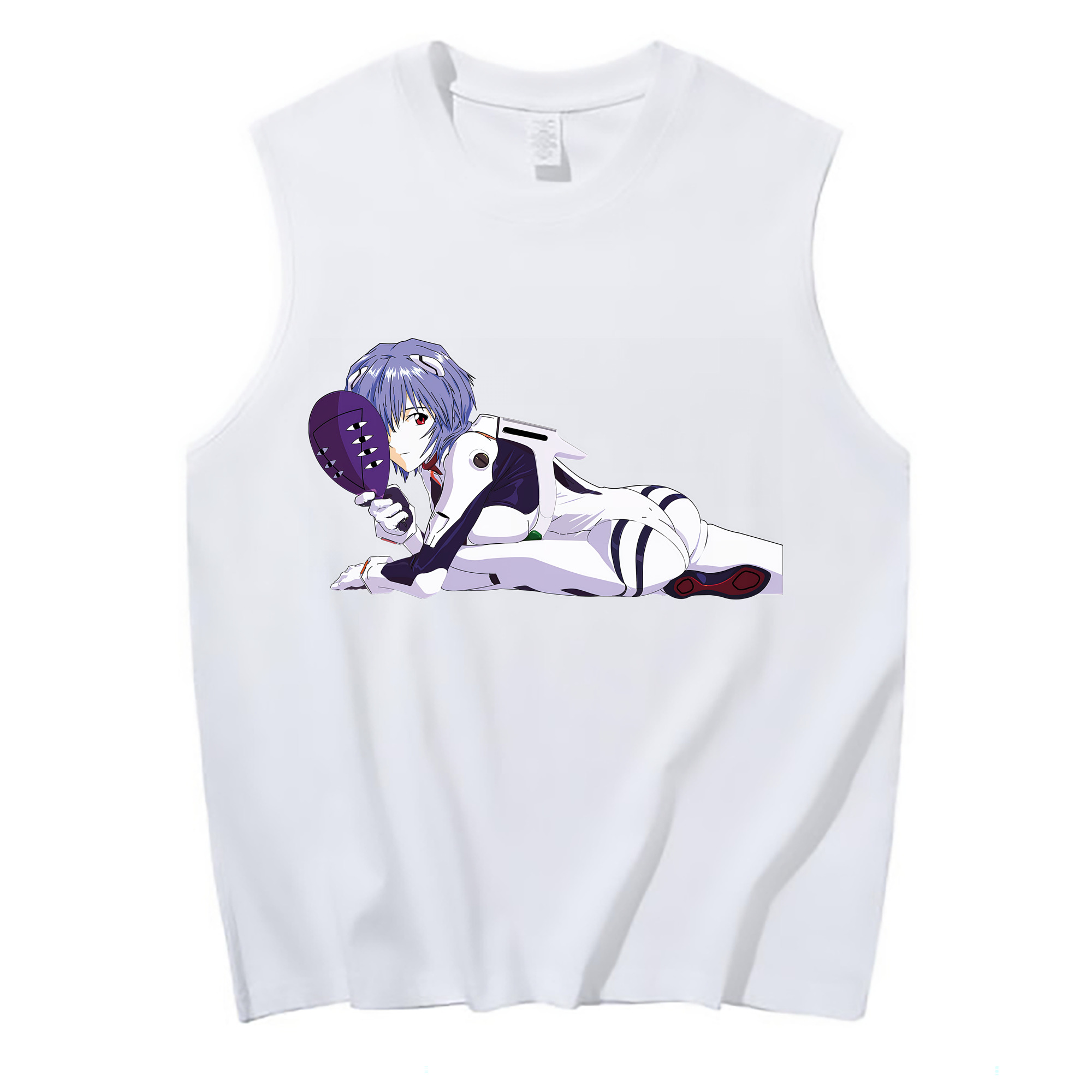 （画像用） EVA 新世紀エヴァンゲリオン コットン100％タンクトップ（フロントプリント）
