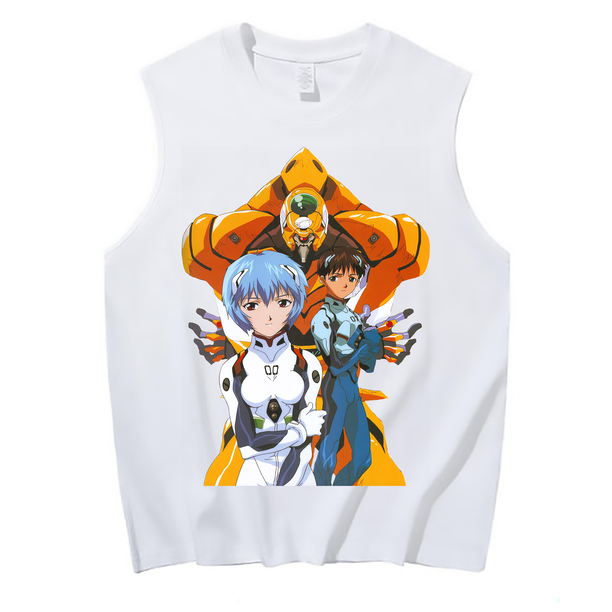 （画像用） EVA 新世紀エヴァンゲリオン コットン100％タンクトップ（フロントプリント）