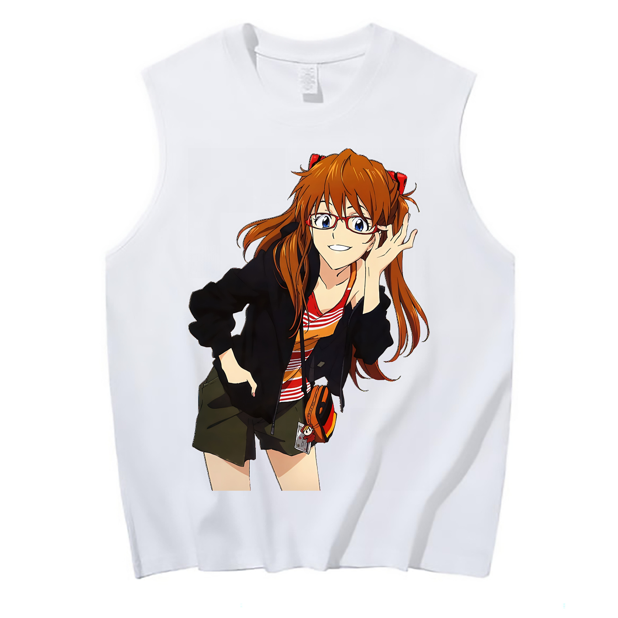 （画像用） EVA 新世紀エヴァンゲリオン コットン100％タンクトップ（フロントプリント）