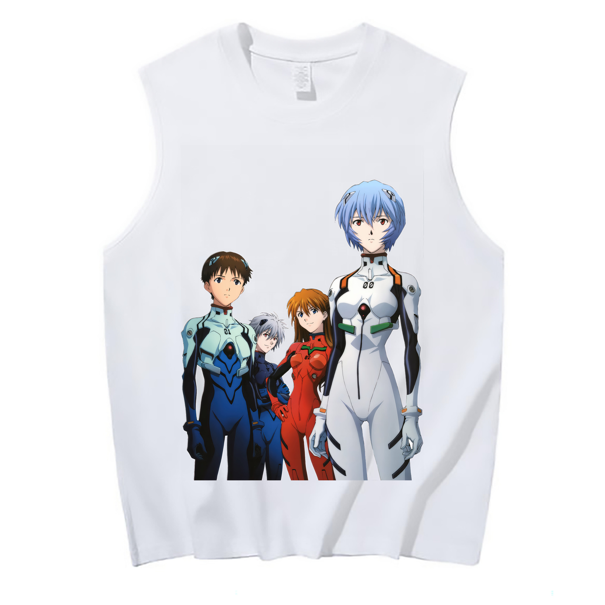 （画像用） EVA 新世紀エヴァンゲリオン コットン100％タンクトップ（フロントプリント）