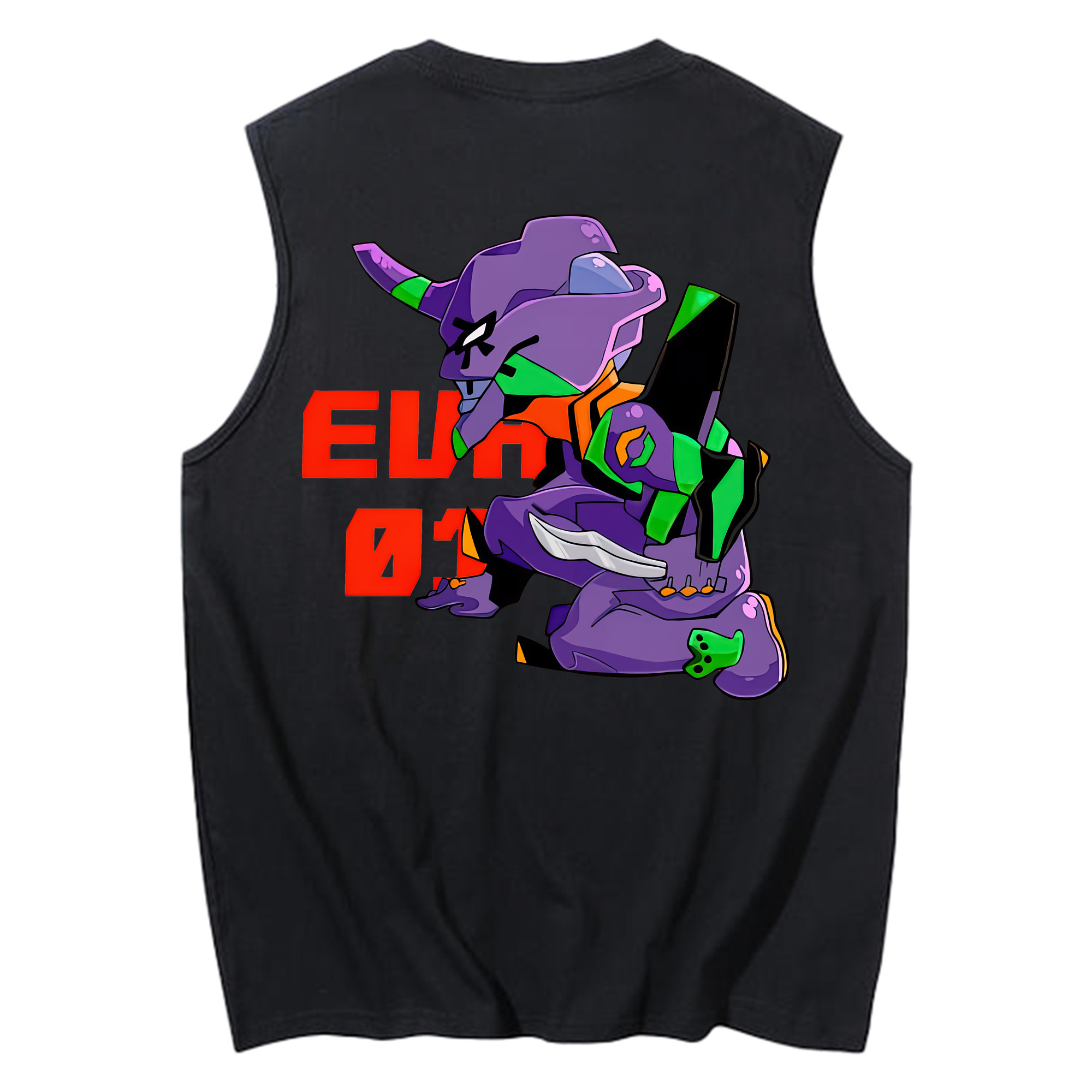 （画像用） EVA 新世紀エヴァンゲリオン コットン100％タンクトップ（背面プリント）