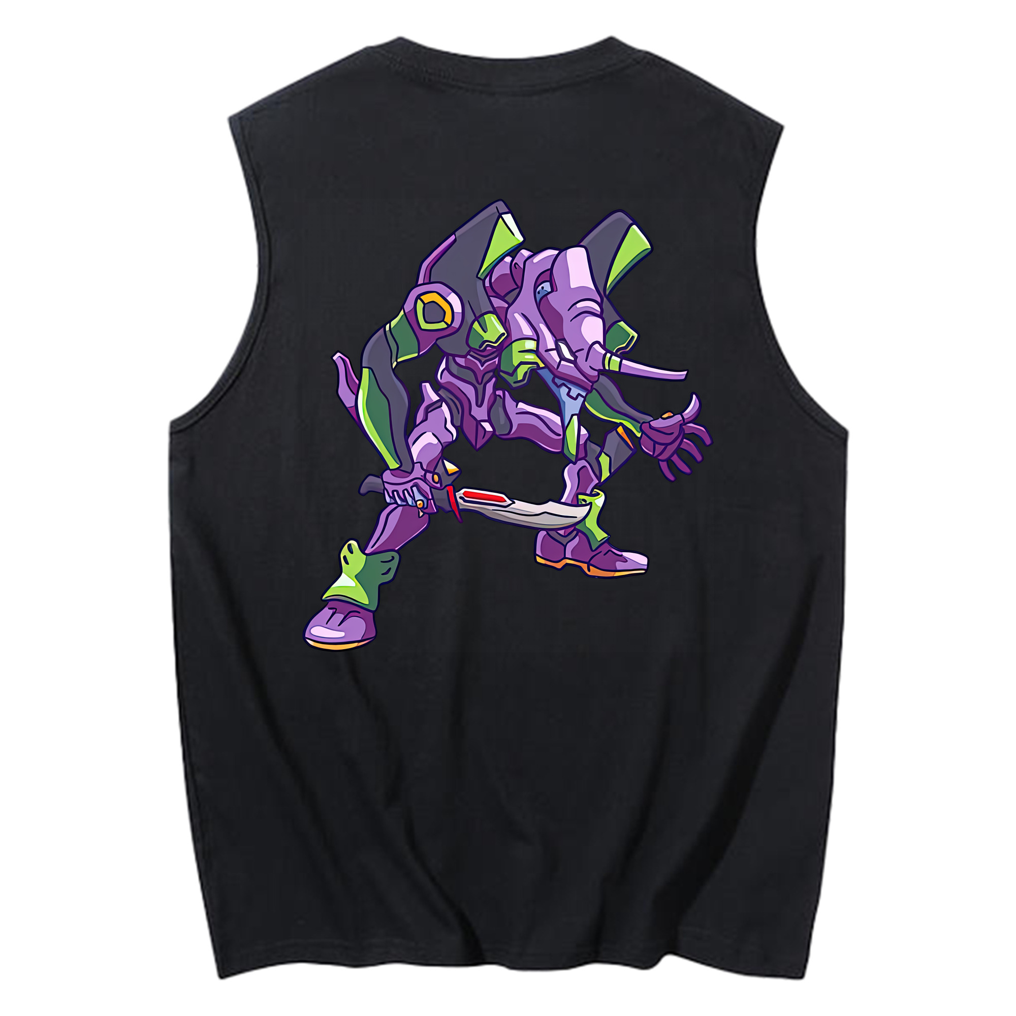 （画像用） EVA 新世紀エヴァンゲリオン コットン100％タンクトップ（背面プリント）