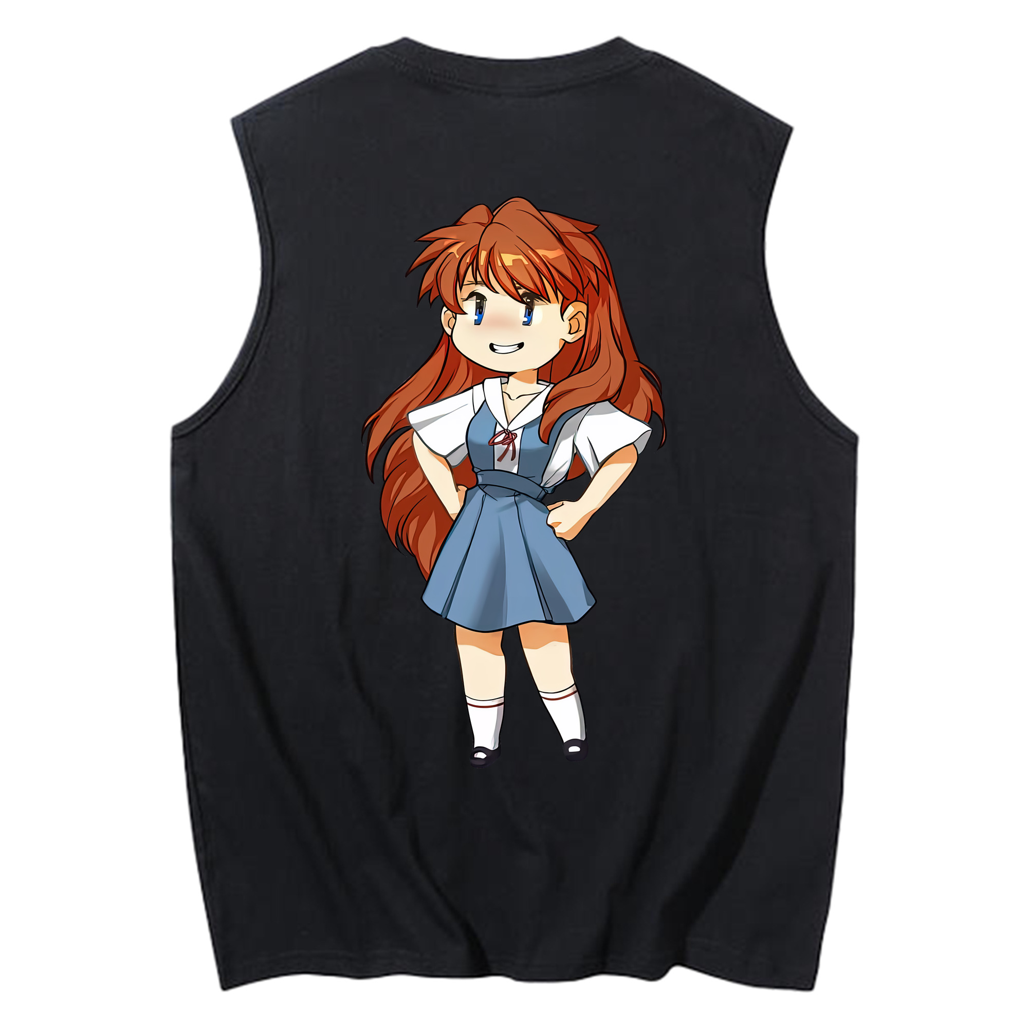 （画像用） EVA 新世紀エヴァンゲリオン コットン100％タンクトップ（背面プリント）