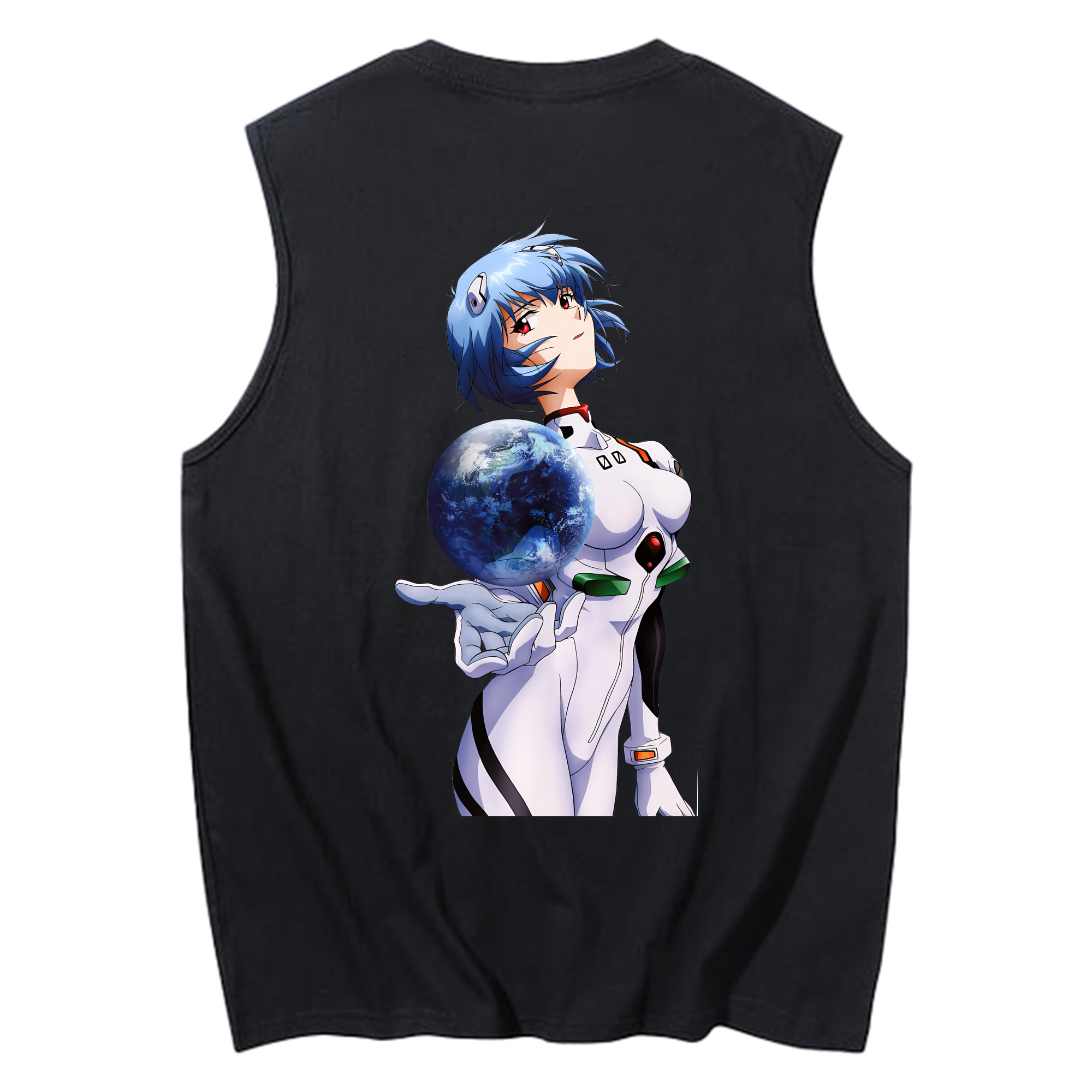 （画像用） EVA 新世紀エヴァンゲリオン コットン100％タンクトップ（背面プリント）