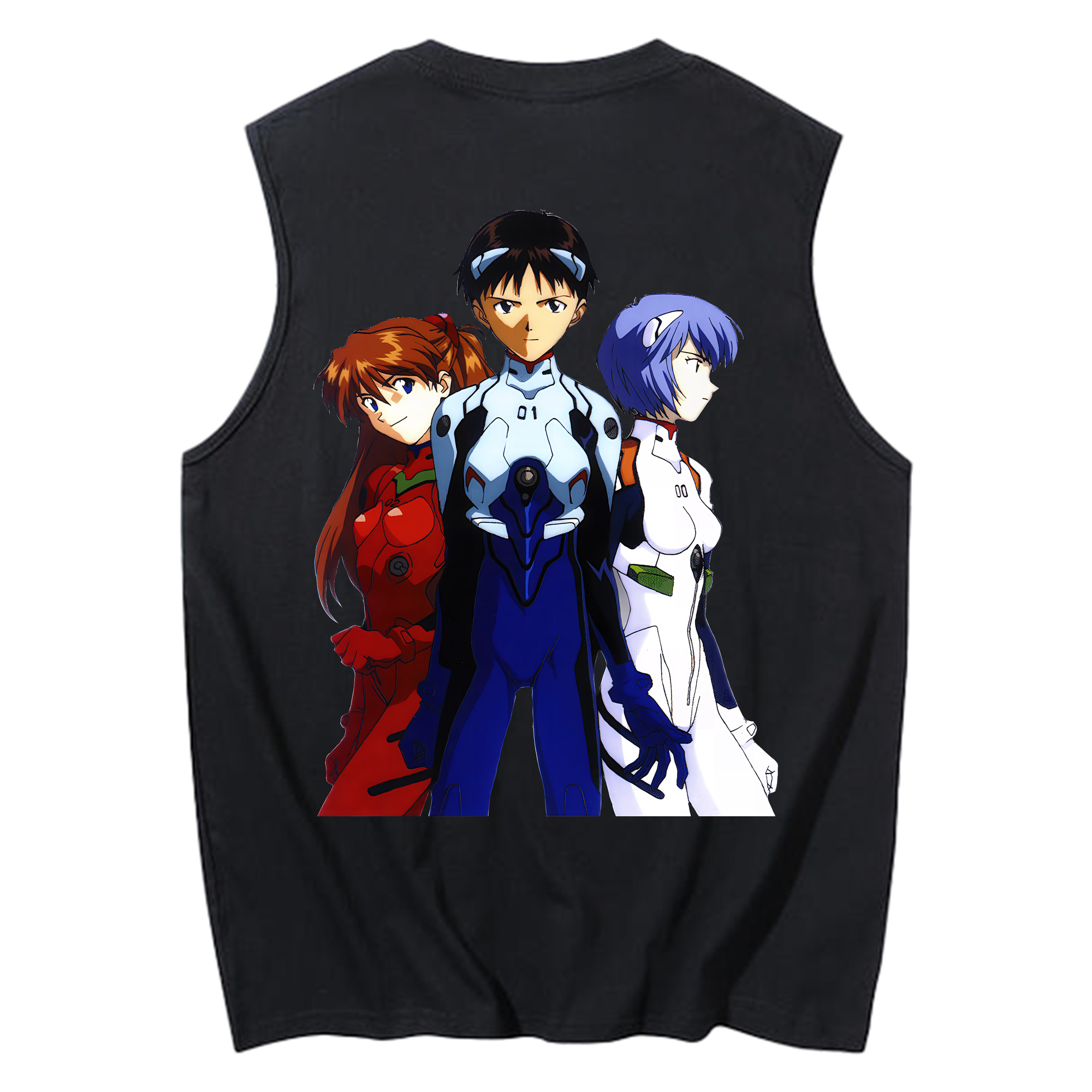 （画像用） EVA 新世紀エヴァンゲリオン コットン100％タンクトップ（背面プリント）