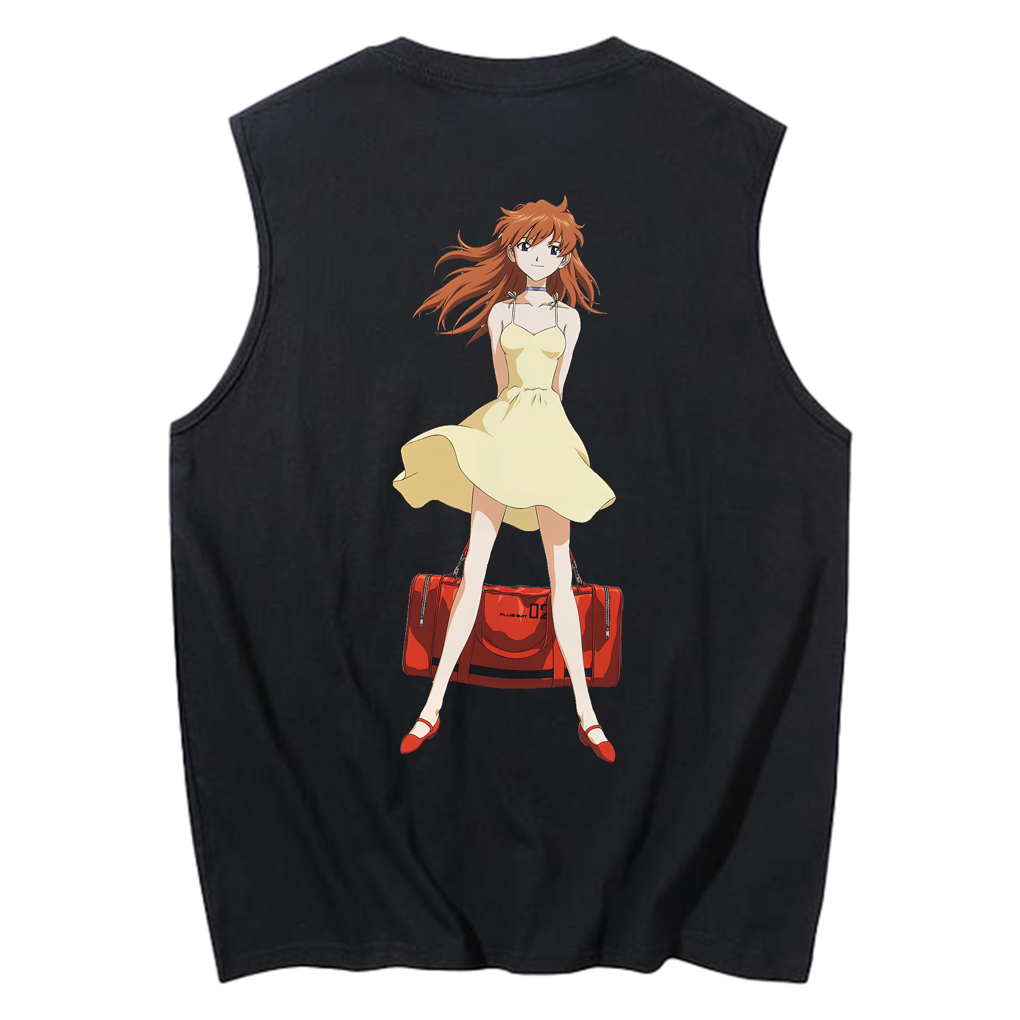（画像用） EVA 新世紀エヴァンゲリオン コットン100％タンクトップ（背面プリント）
