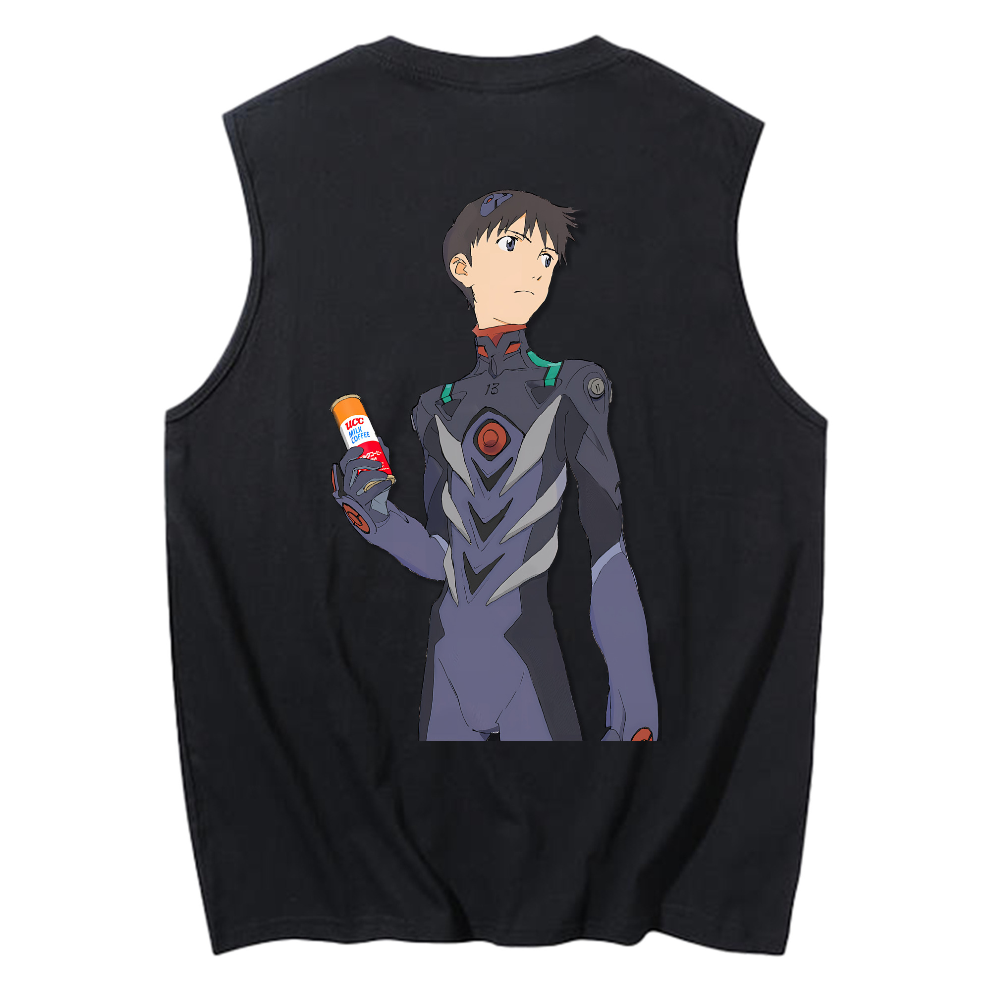 （画像用） EVA 新世紀エヴァンゲリオン コットン100％タンクトップ（背面プリント）