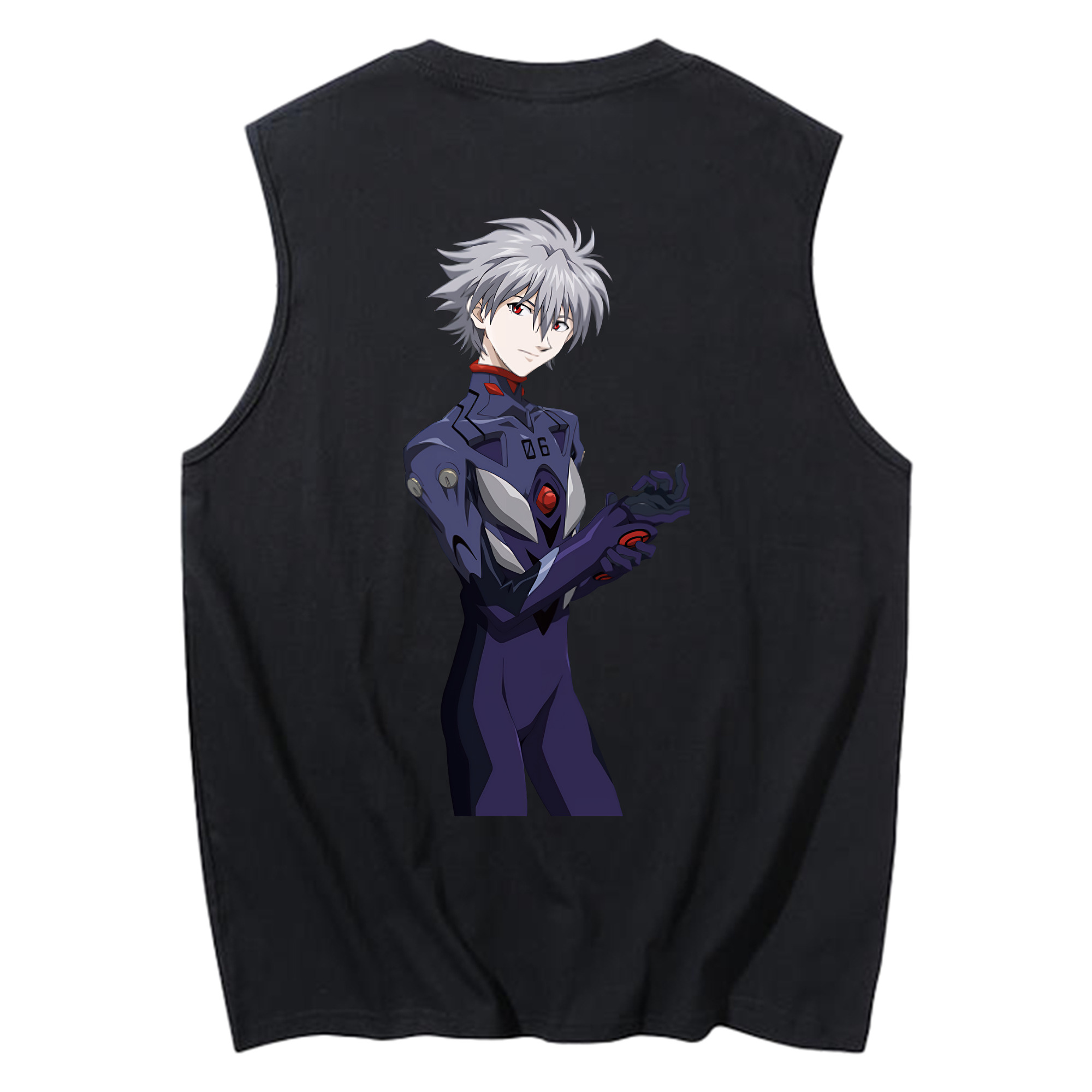 （画像用） EVA 新世紀エヴァンゲリオン コットン100％タンクトップ（背面プリント）