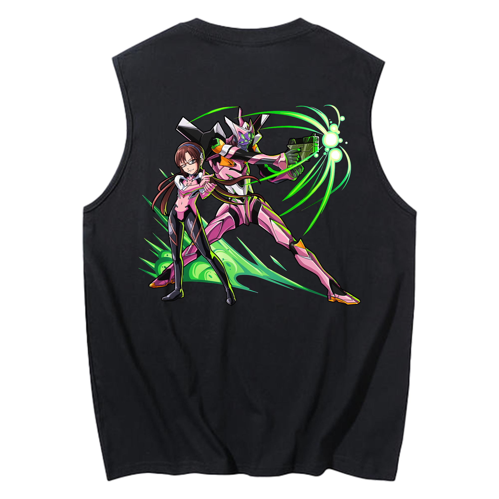 （画像用） EVA 新世紀エヴァンゲリオン コットン100％タンクトップ（背面プリント）