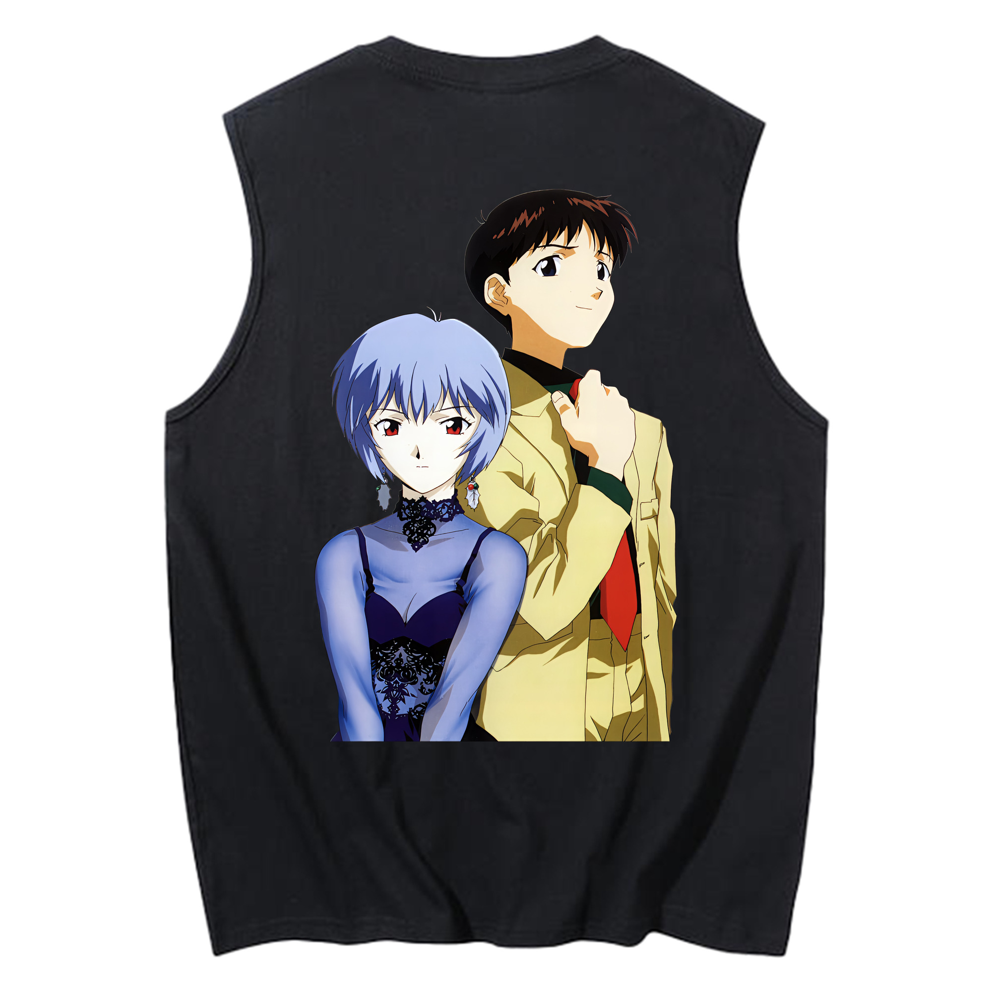 （画像用） EVA 新世紀エヴァンゲリオン コットン100％タンクトップ（背面プリント）