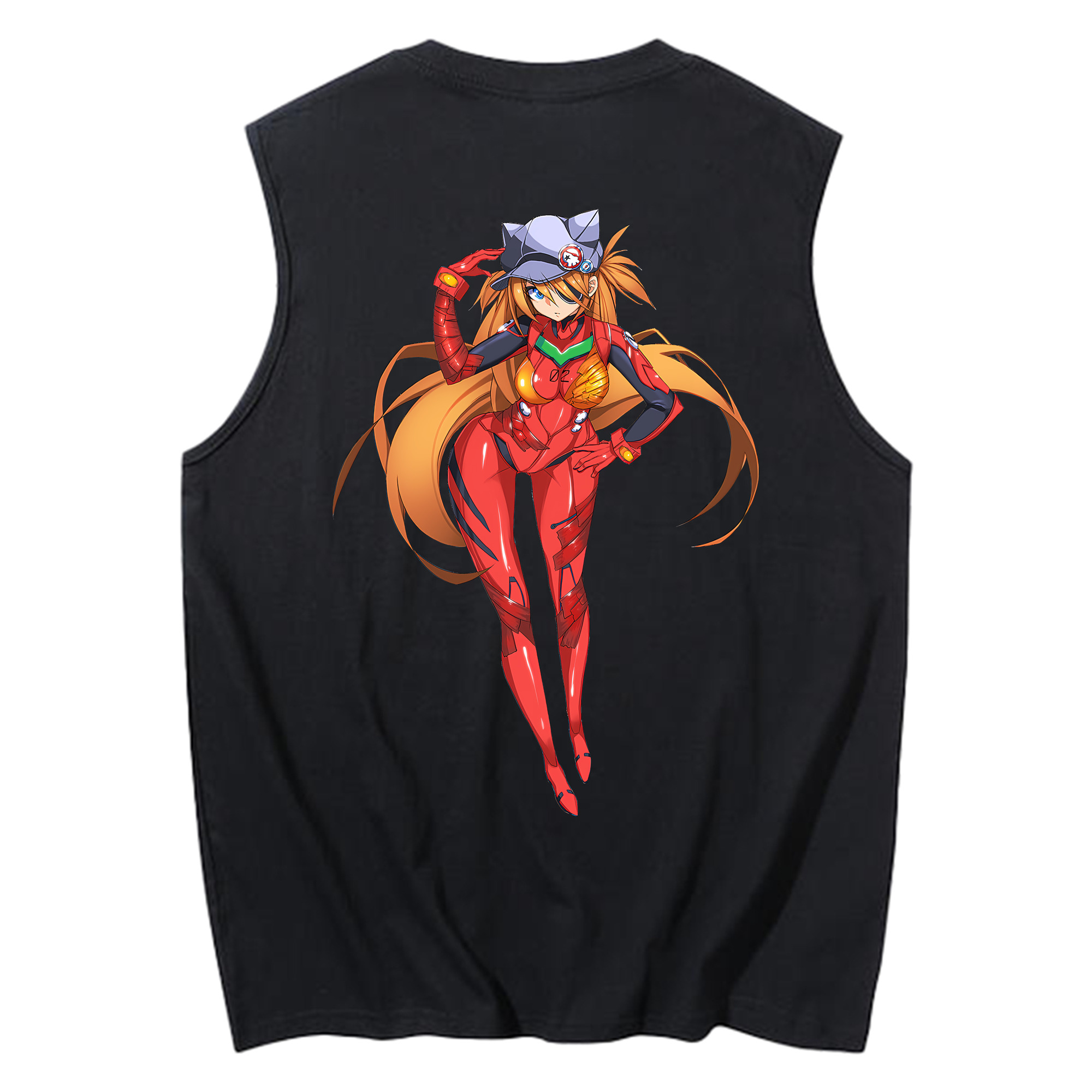 （画像用） EVA 新世紀エヴァンゲリオン コットン100％タンクトップ（背面プリント）