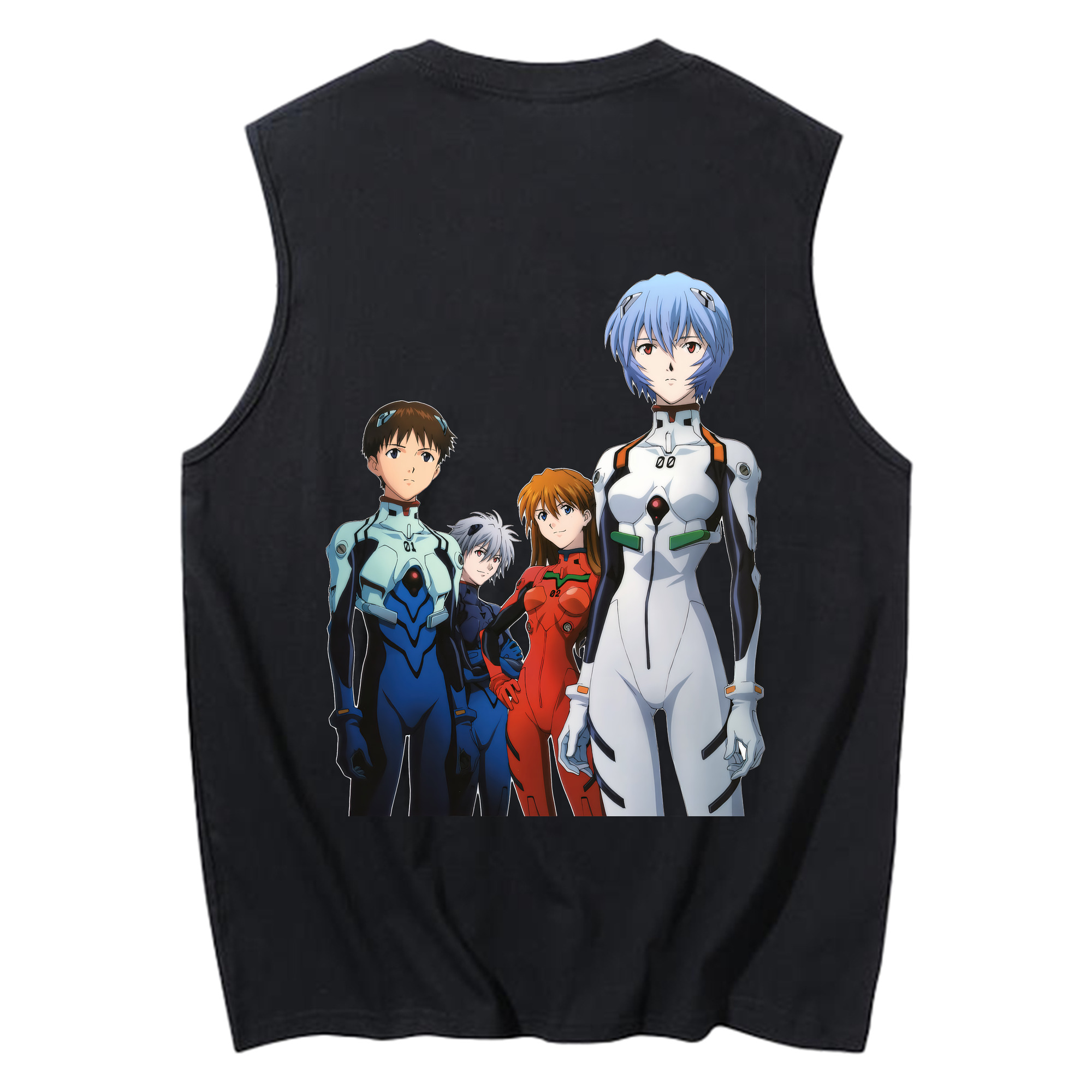 （画像用） EVA 新世紀エヴァンゲリオン コットン100％タンクトップ（背面プリント）
