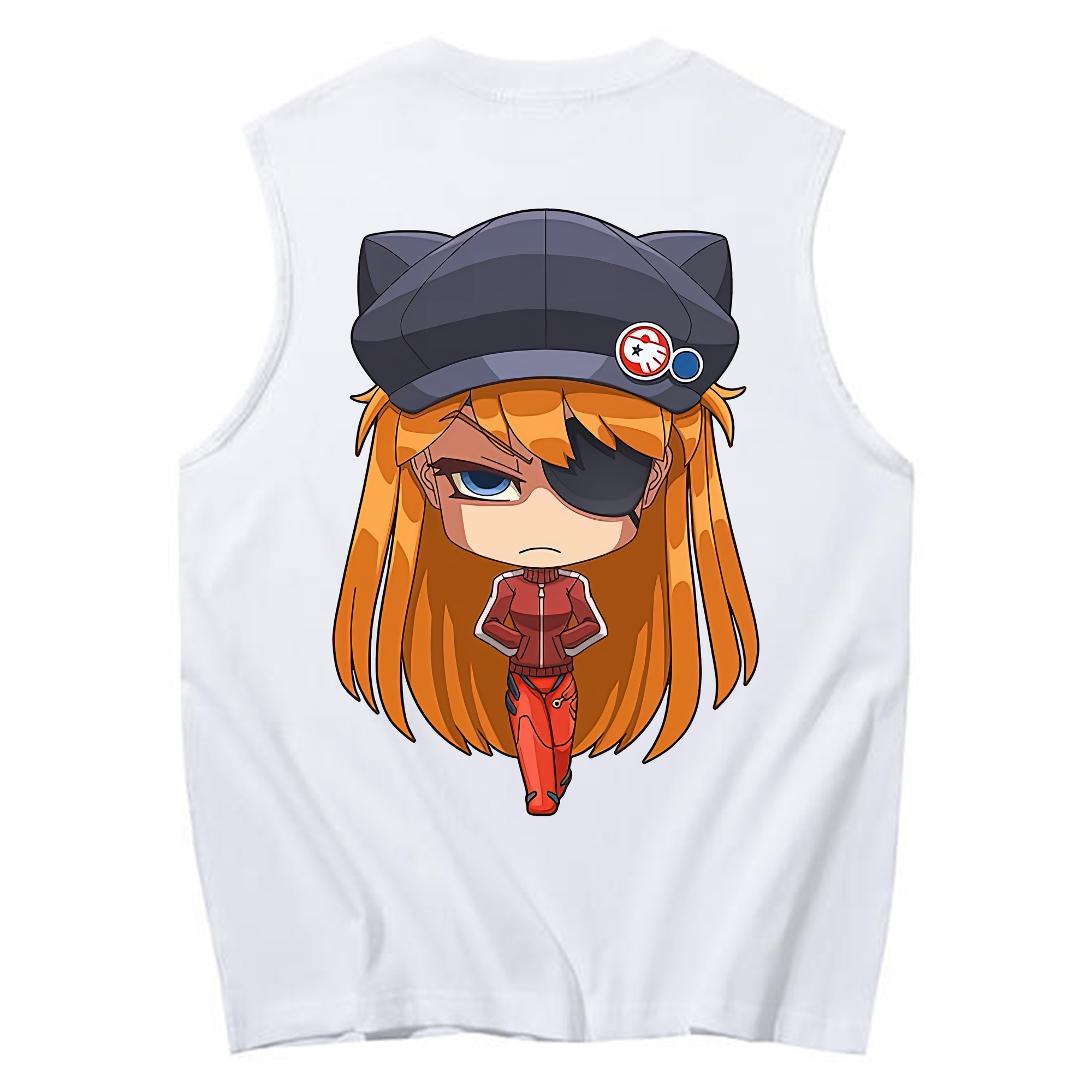 （画像用） EVA 新世紀エヴァンゲリオン コットン100％タンクトップ（背面プリント）
