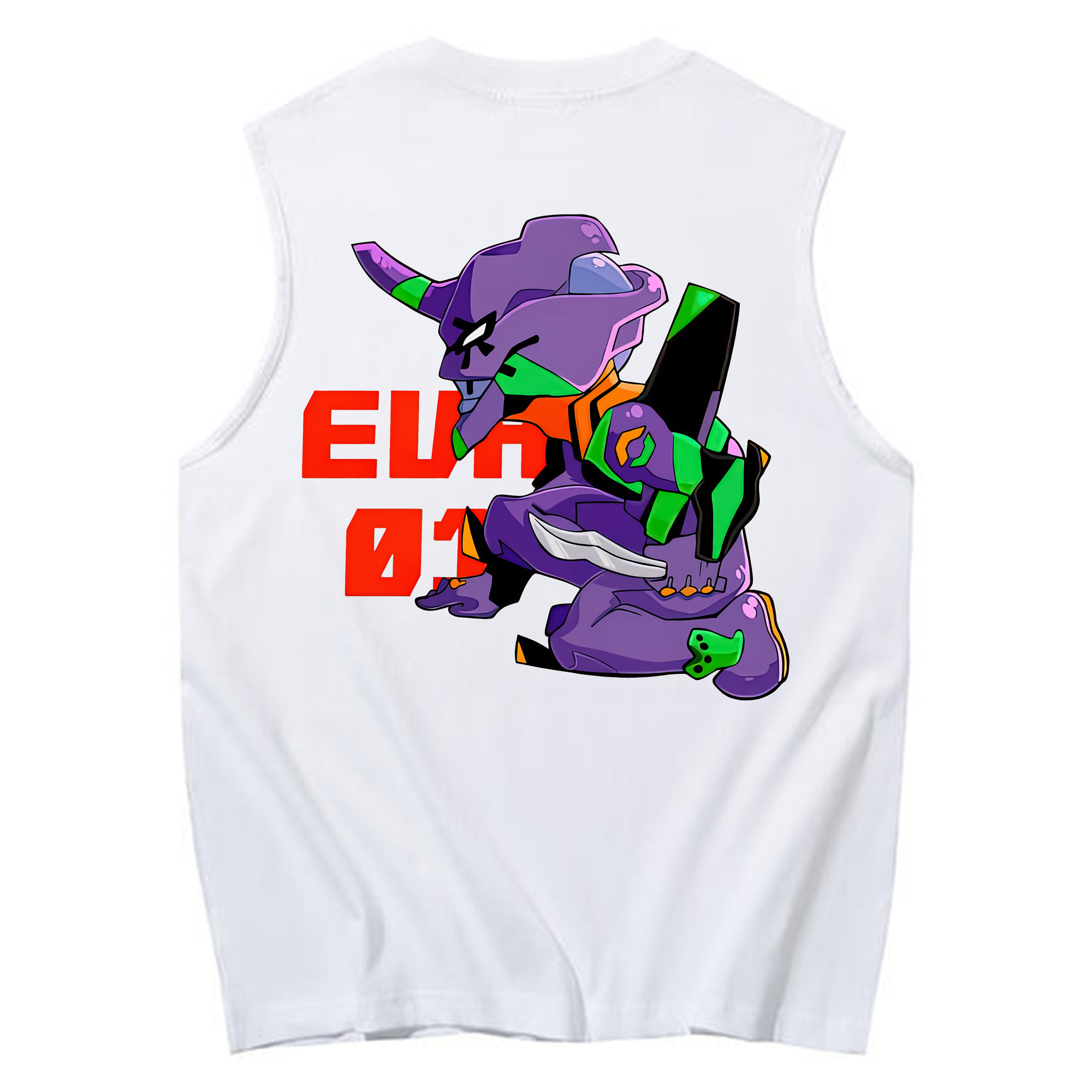 （画像用） EVA 新世紀エヴァンゲリオン コットン100％タンクトップ（背面プリント）