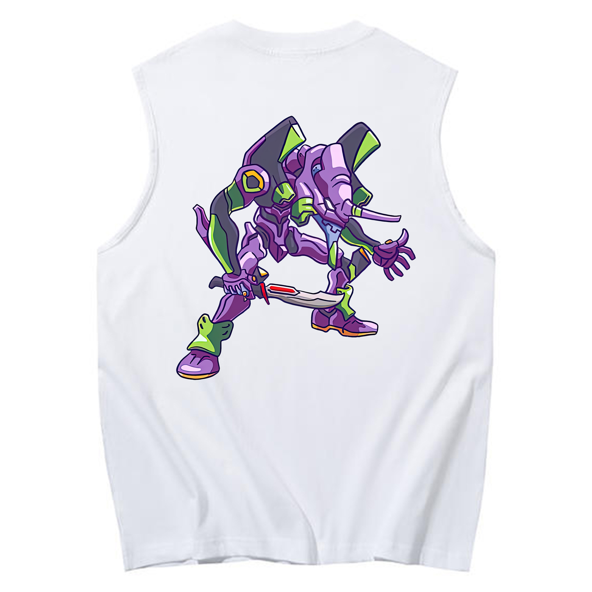 （画像用） EVA 新世紀エヴァンゲリオン コットン100％タンクトップ（背面プリント）