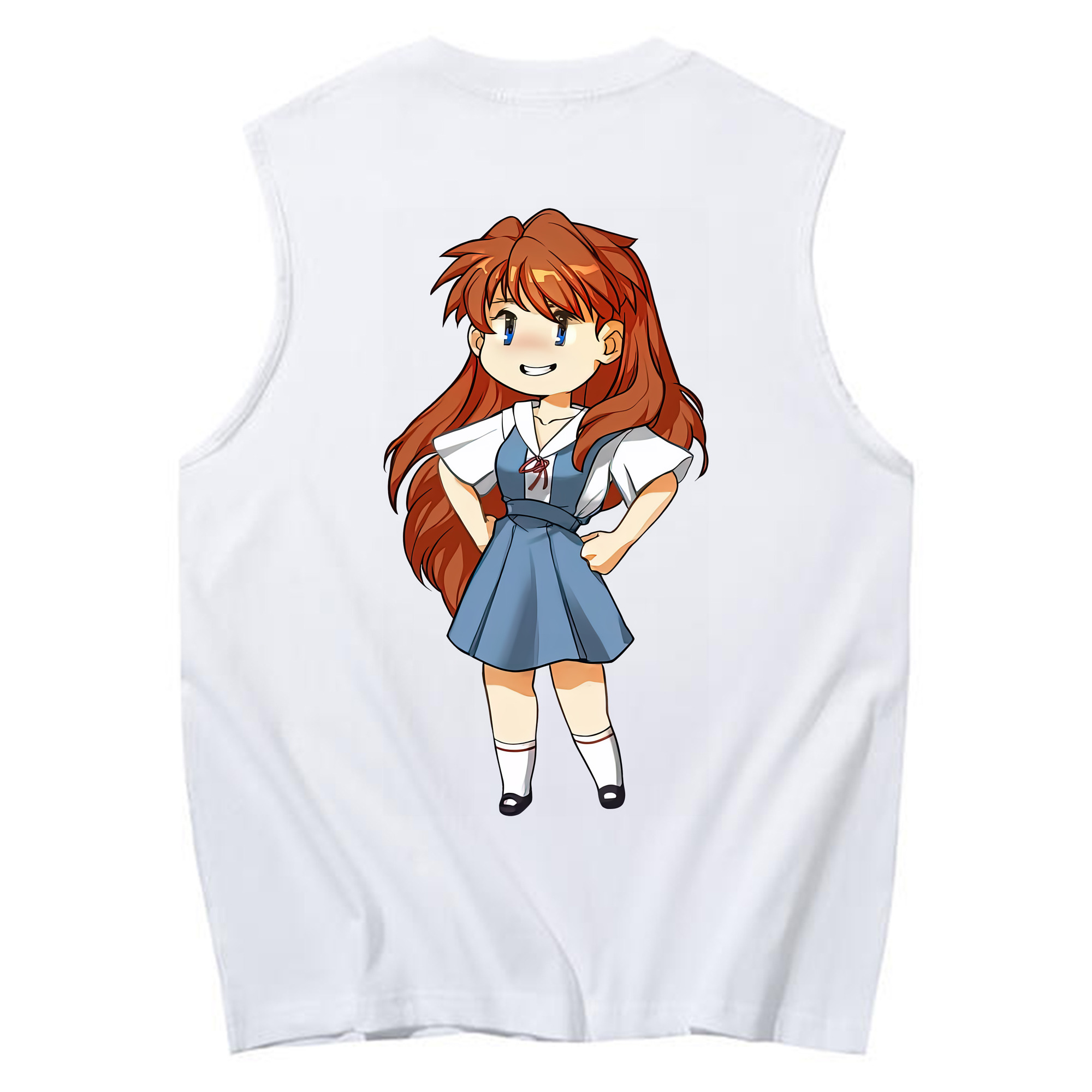 （画像用） EVA 新世紀エヴァンゲリオン コットン100％タンクトップ（背面プリント）