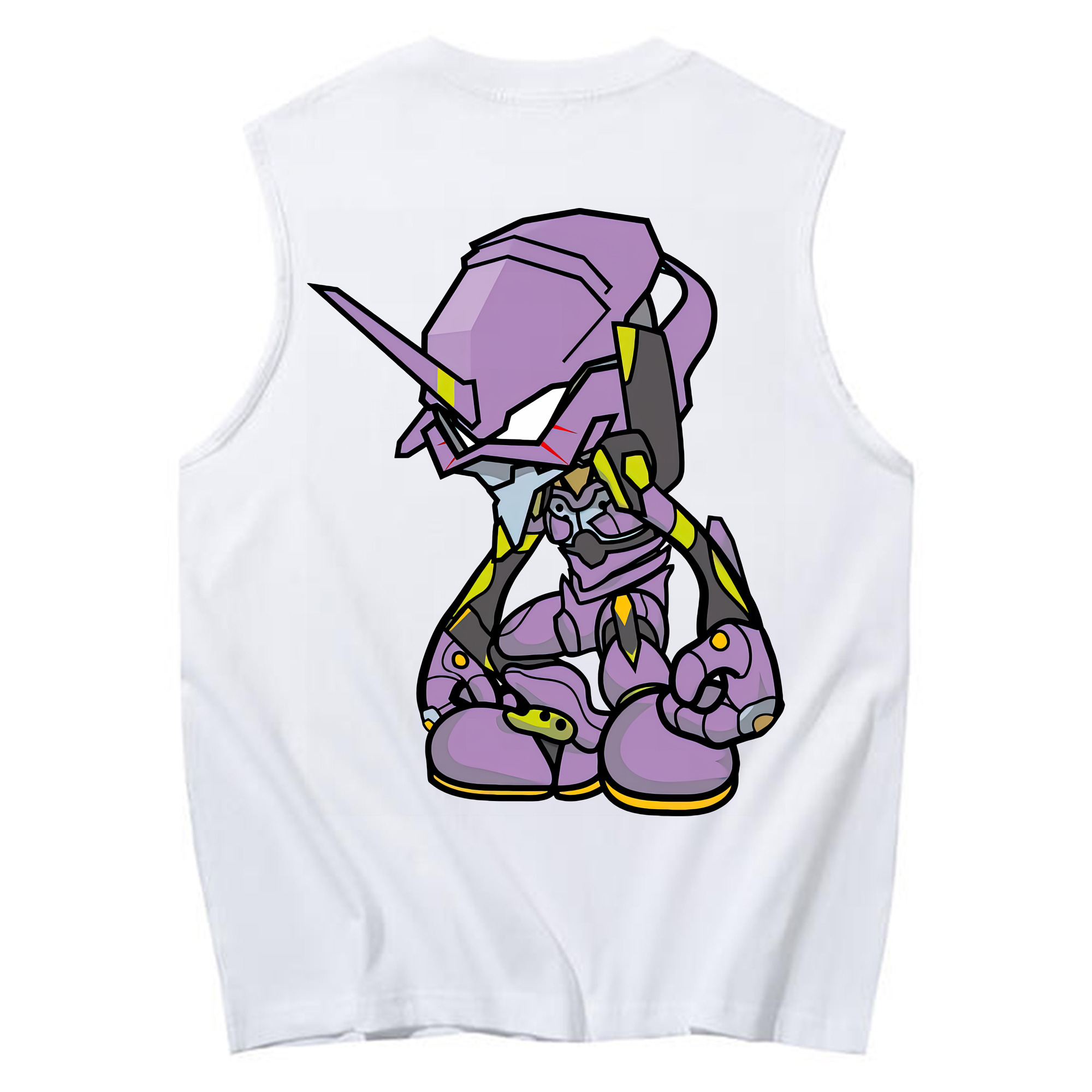 （画像用） EVA 新世紀エヴァンゲリオン コットン100％タンクトップ（背面プリント）