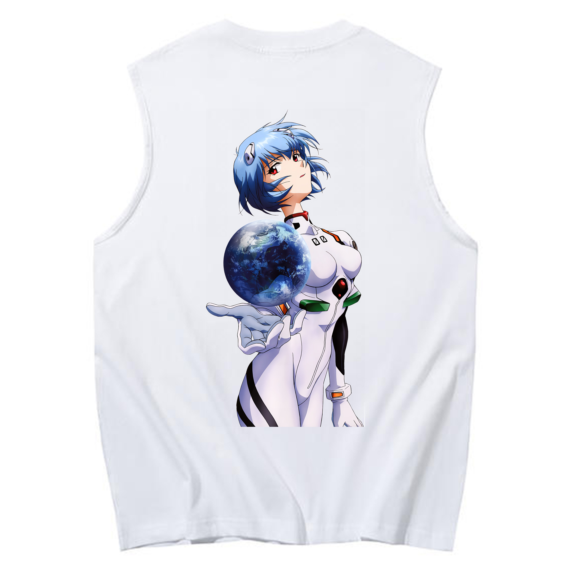 （画像用） EVA 新世紀エヴァンゲリオン コットン100％タンクトップ（背面プリント）
