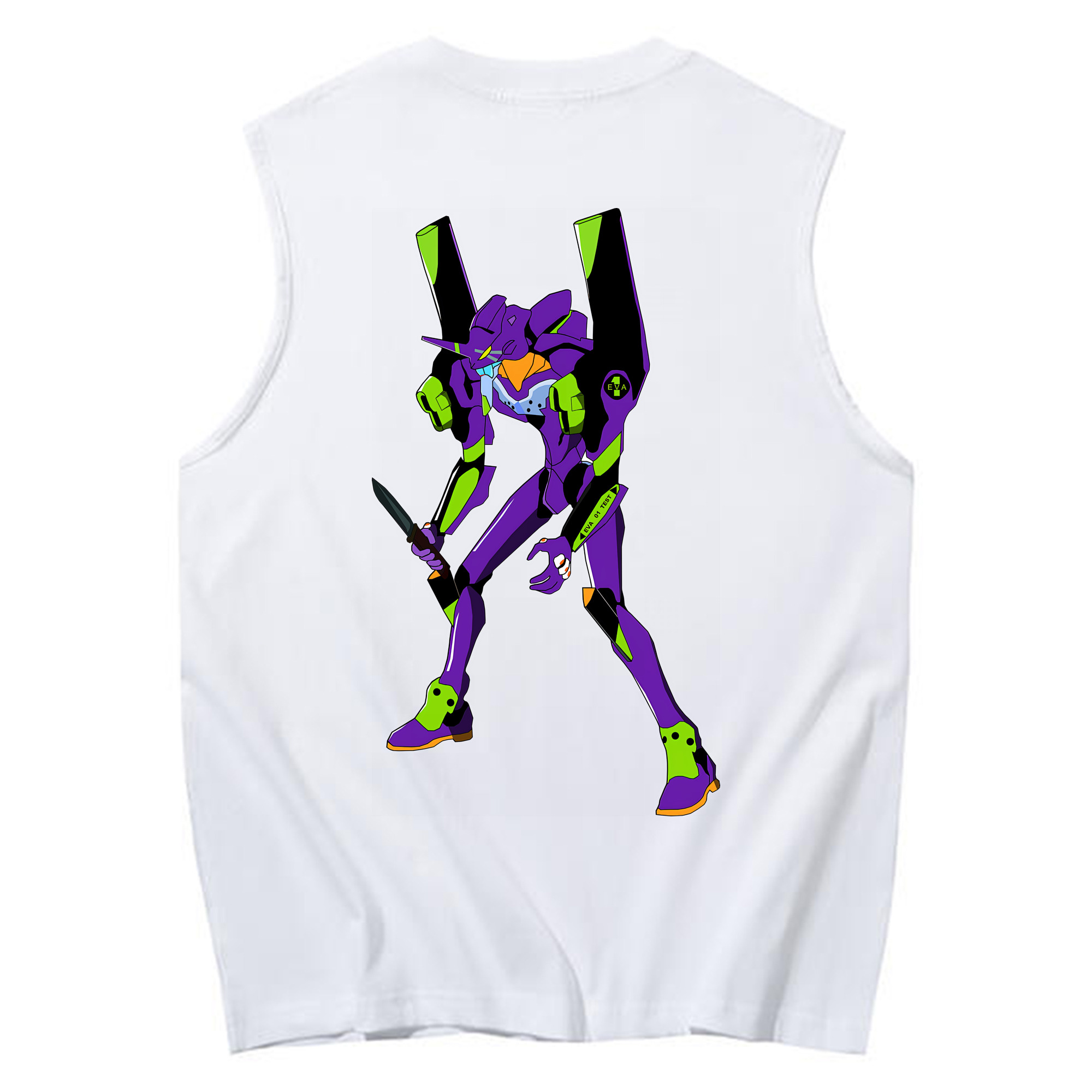（画像用） EVA 新世紀エヴァンゲリオン コットン100％タンクトップ（背面プリント）