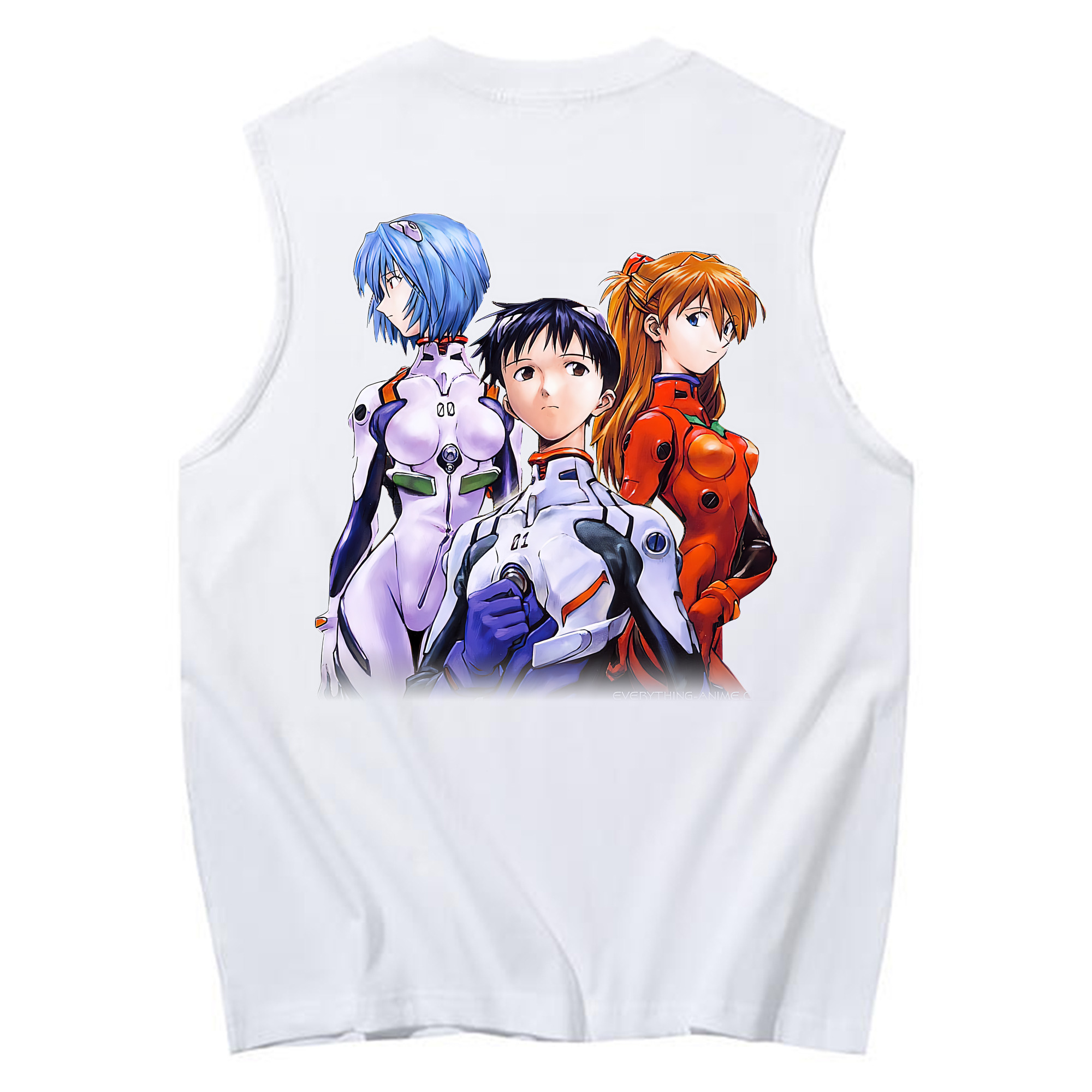 （画像用） EVA 新世紀エヴァンゲリオン コットン100％タンクトップ（背面プリント）