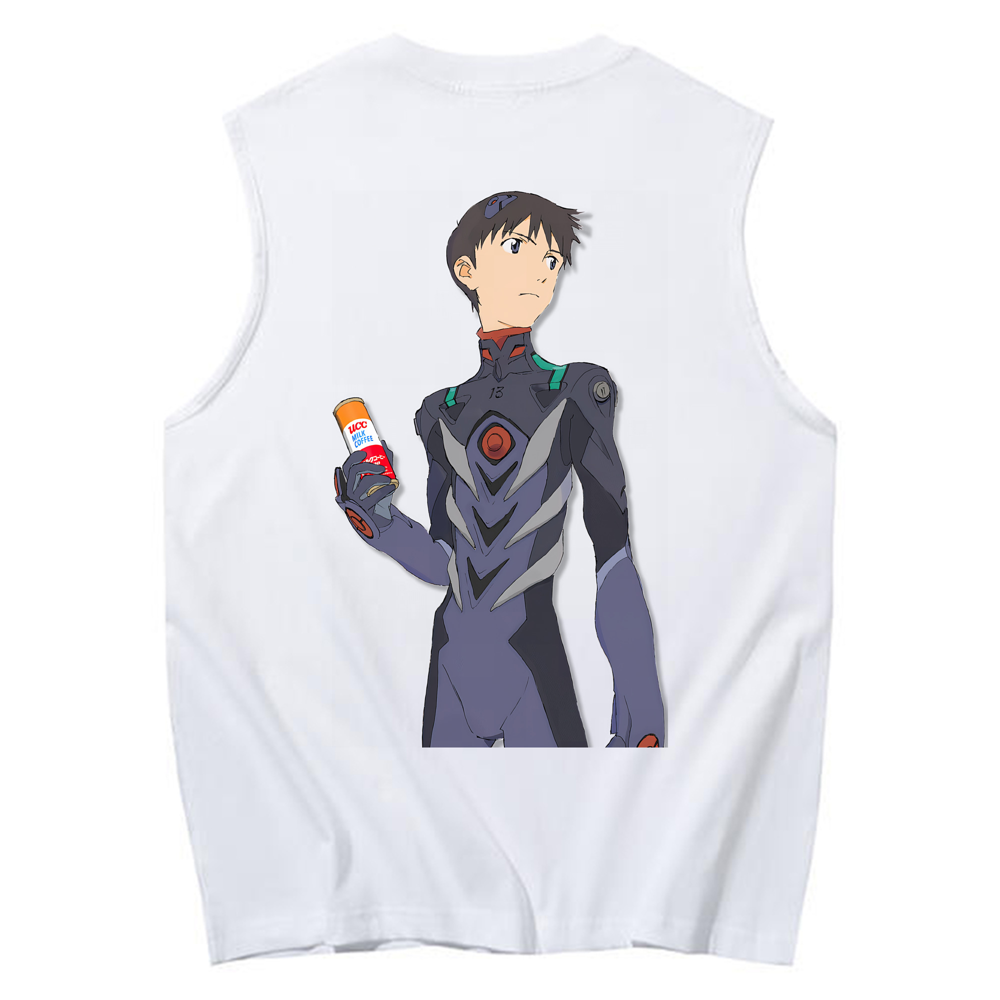 （画像用） EVA 新世紀エヴァンゲリオン コットン100％タンクトップ（背面プリント）