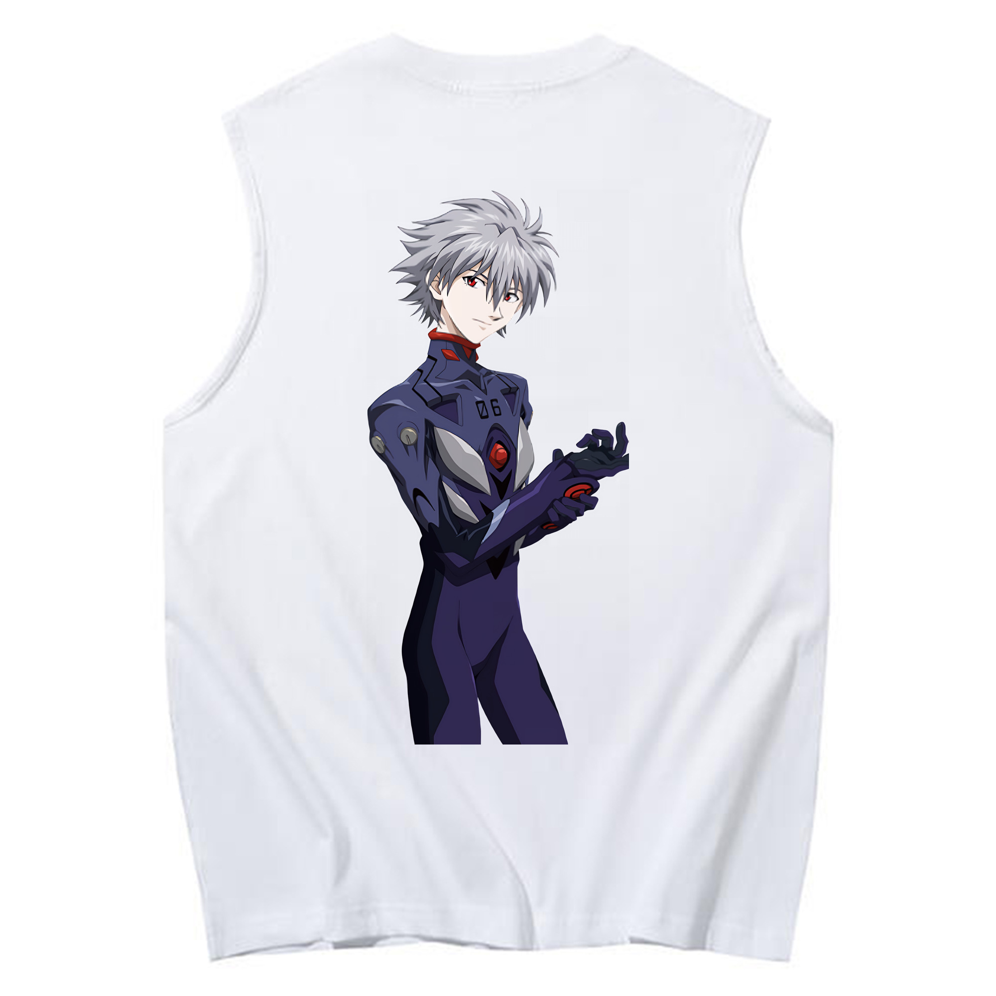 （画像用） EVA 新世紀エヴァンゲリオン コットン100％タンクトップ（背面プリント）