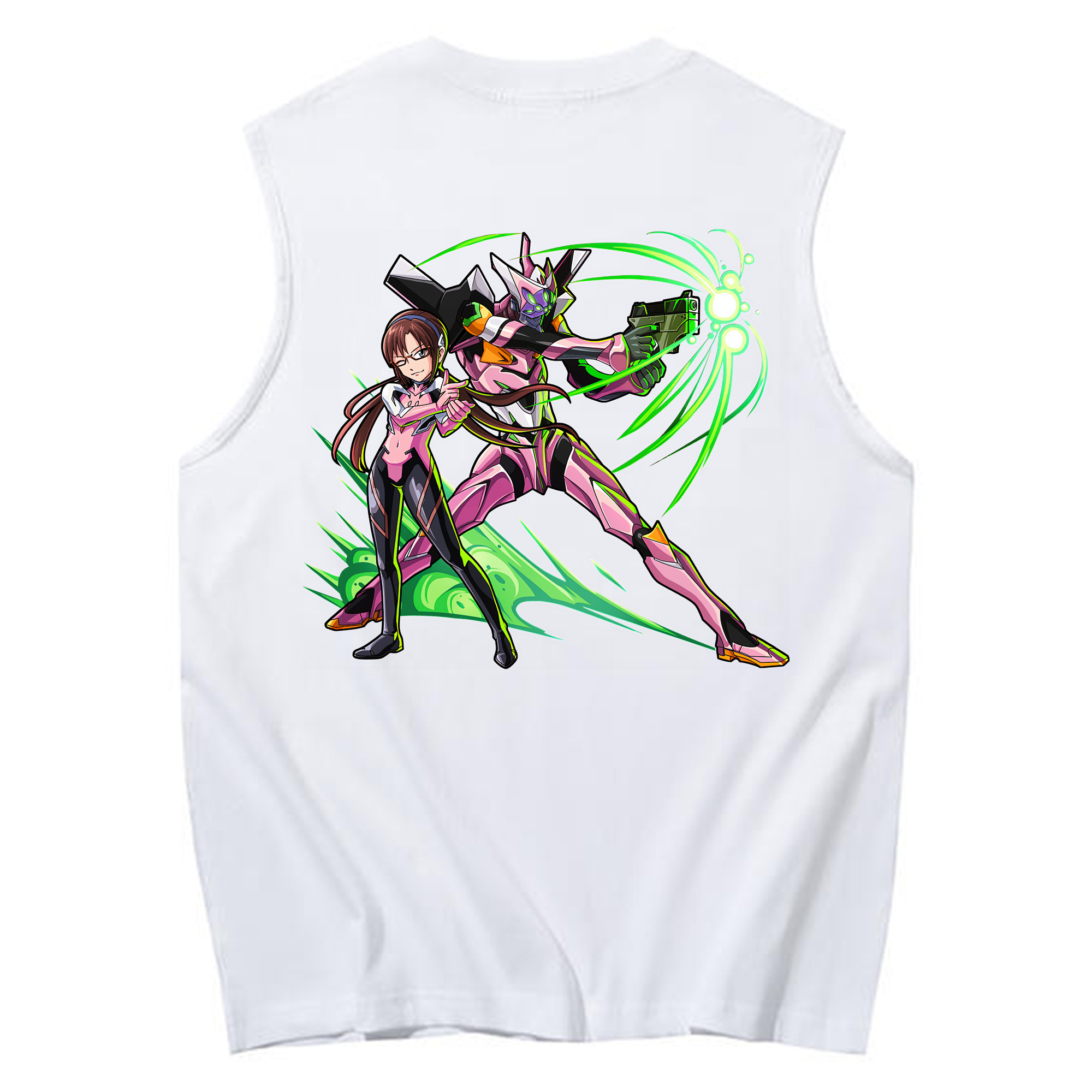 （画像用） EVA 新世紀エヴァンゲリオン コットン100％タンクトップ（背面プリント）
