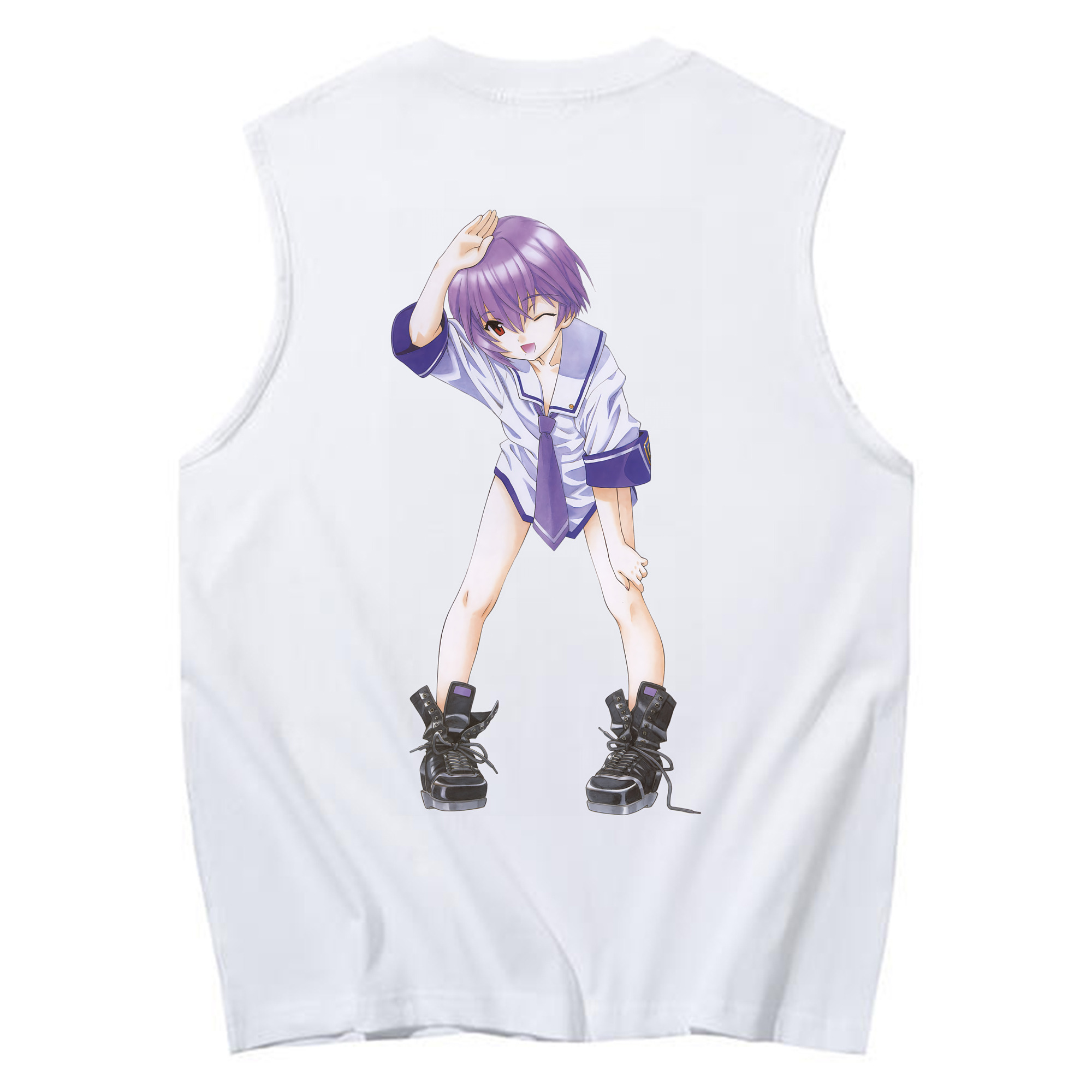（画像用） EVA 新世紀エヴァンゲリオン コットン100％タンクトップ（背面プリント）