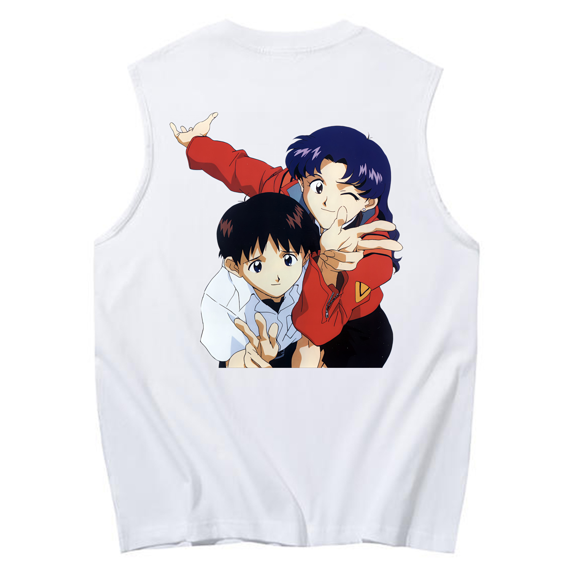 （画像用） EVA 新世紀エヴァンゲリオン コットン100％タンクトップ（背面プリント）