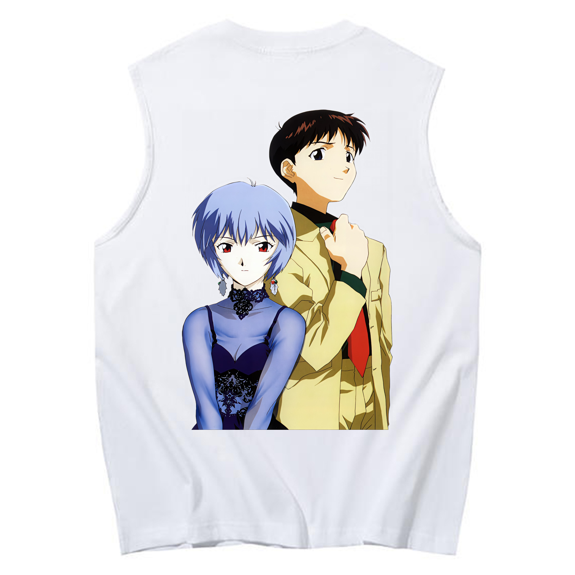 （画像用） EVA 新世紀エヴァンゲリオン コットン100％タンクトップ（背面プリント）