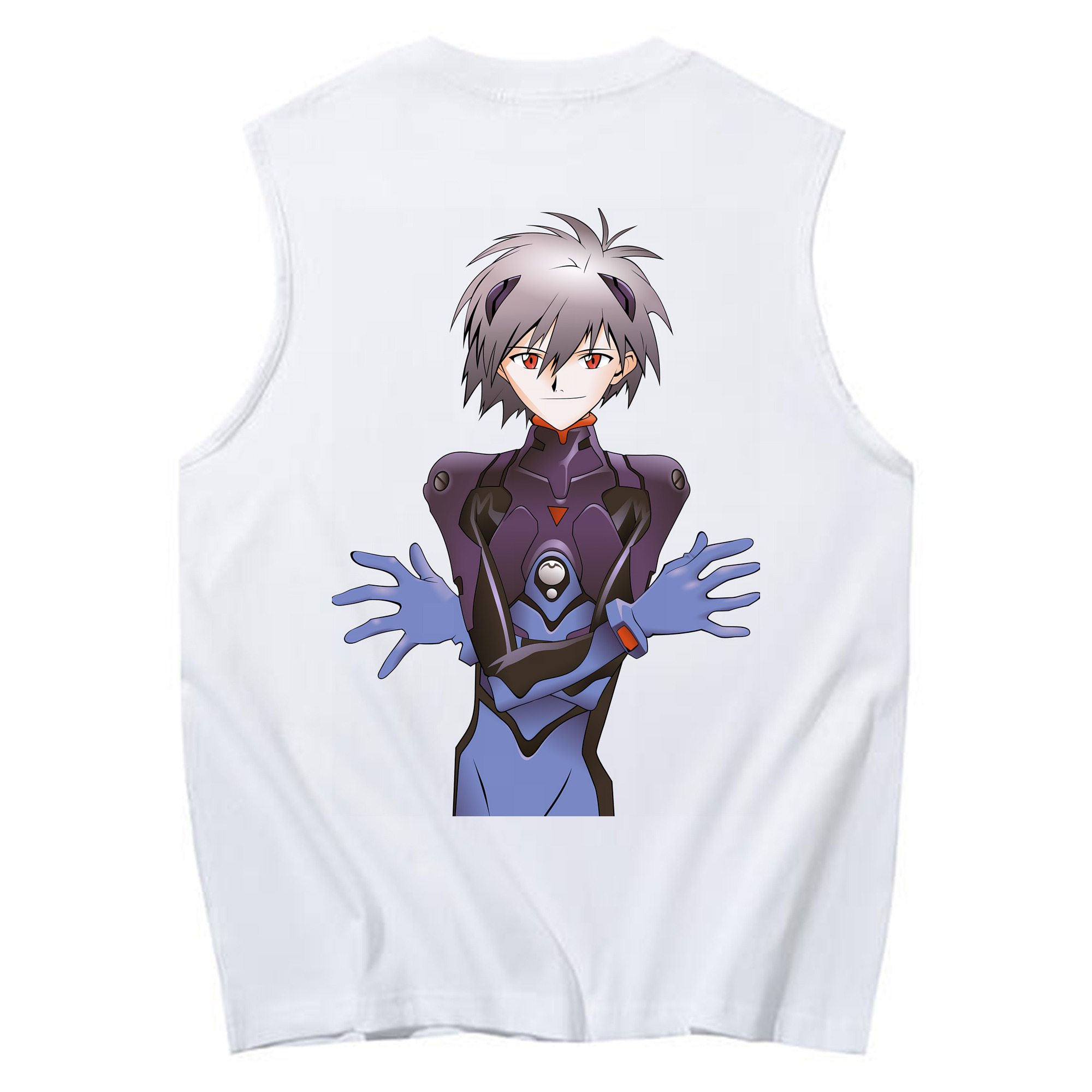 （画像用） EVA 新世紀エヴァンゲリオン コットン100％タンクトップ（背面プリント）