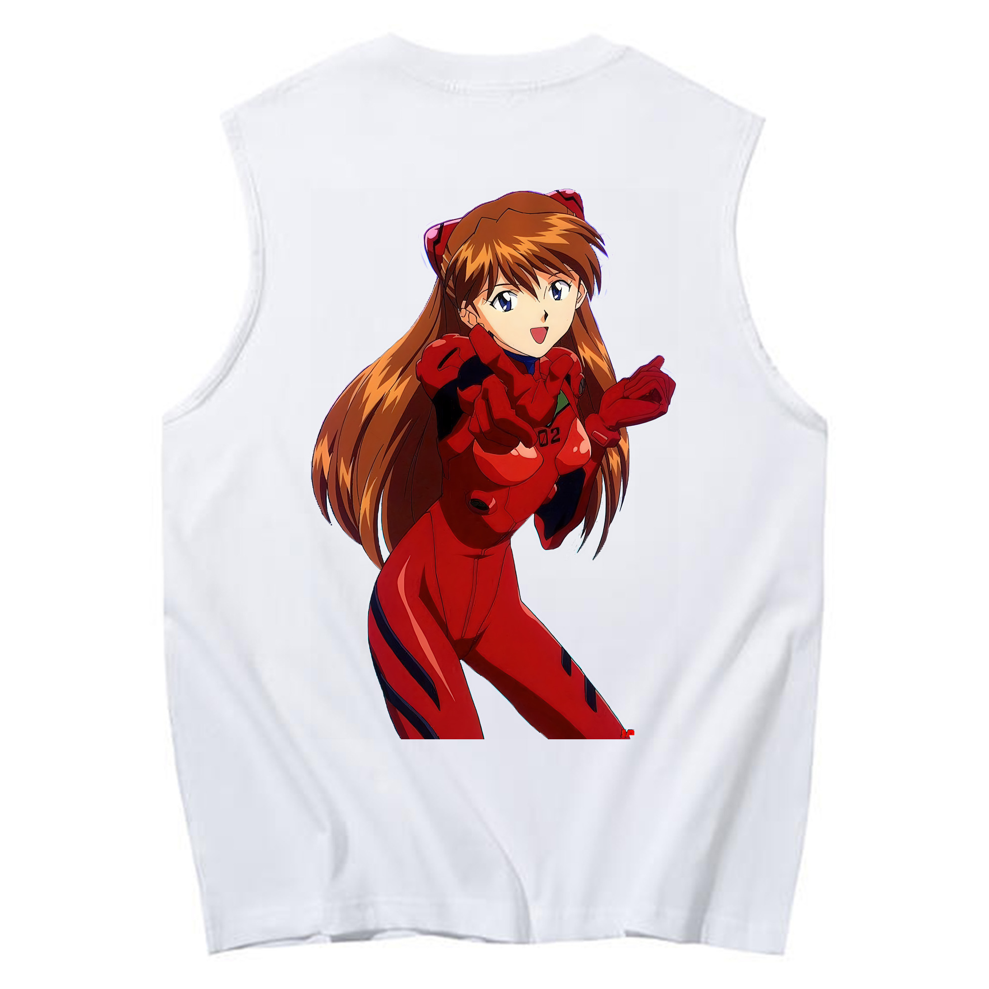 （画像用） EVA 新世紀エヴァンゲリオン コットン100％タンクトップ（背面プリント）