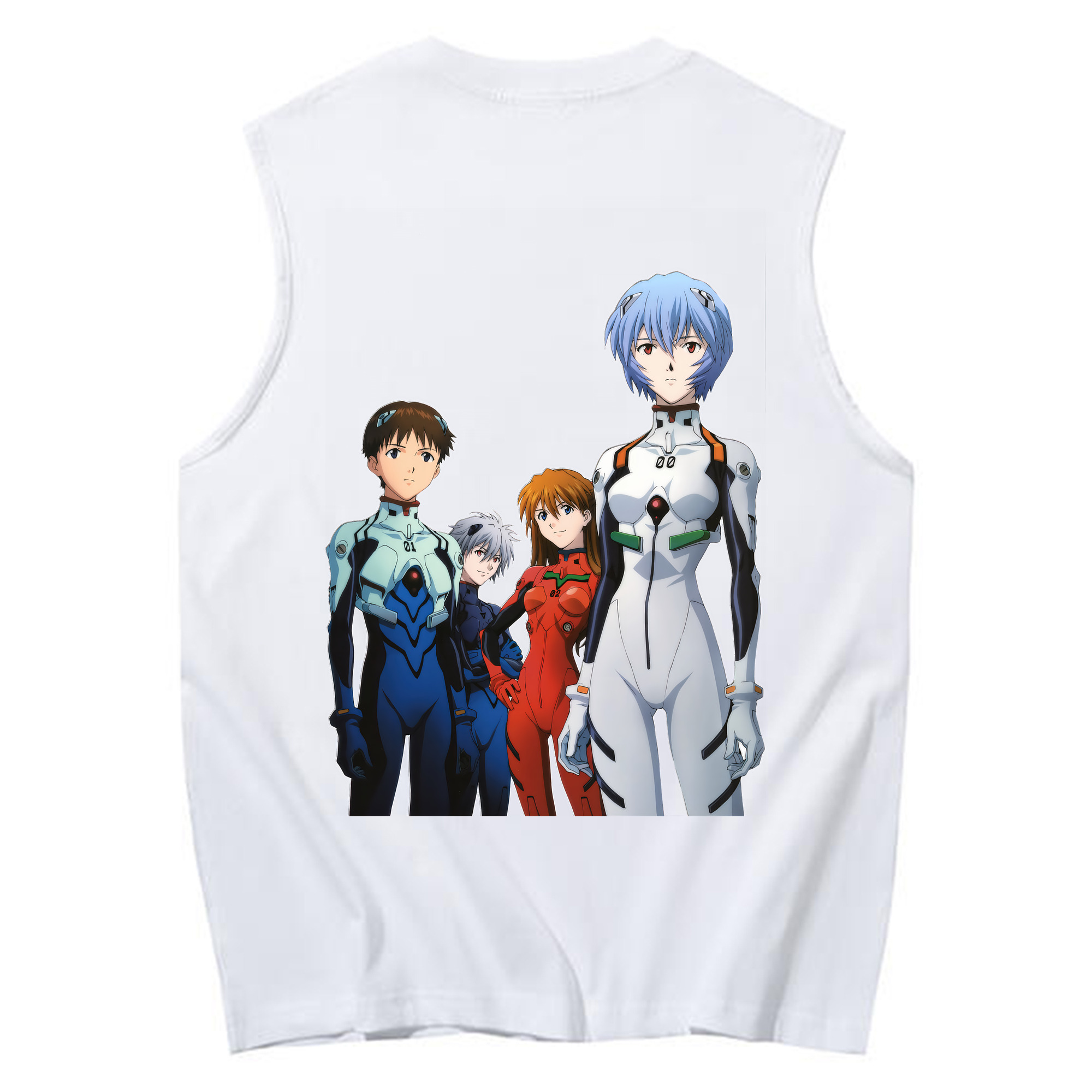 （画像用） EVA 新世紀エヴァンゲリオン コットン100％タンクトップ（背面プリント）