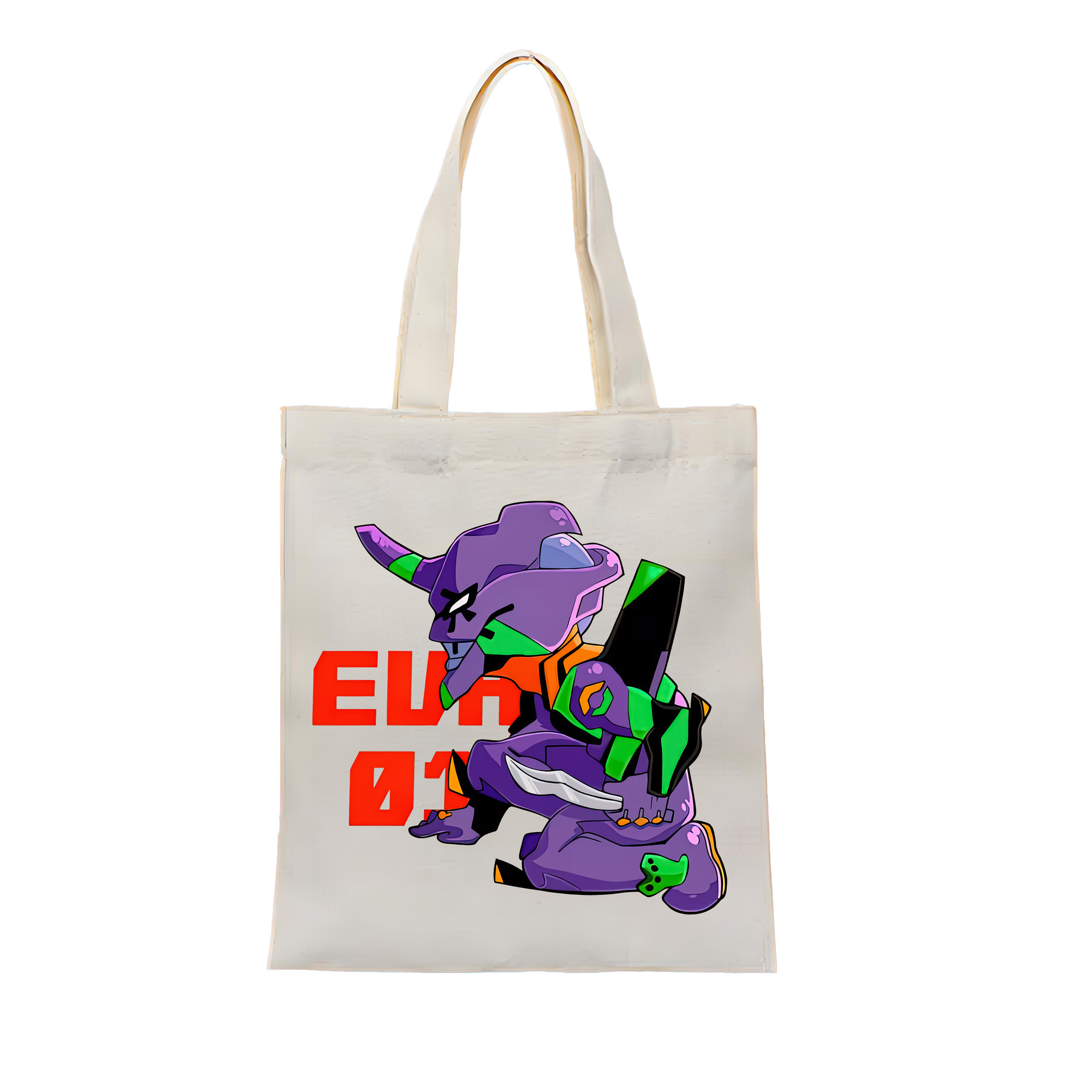 （画像用） EVA 新世紀エヴァンゲリオン 縦型キャンバス生地手提げバッグ　トートバッグ