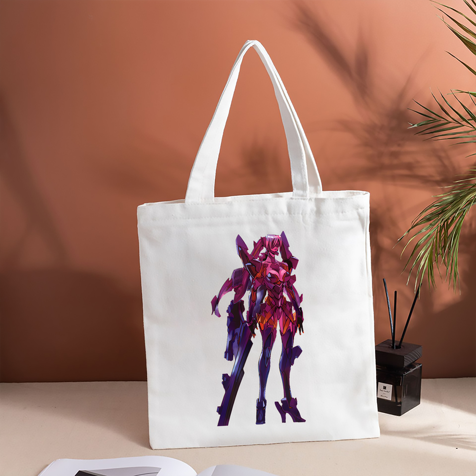 EVA 新世紀エヴァンゲリオン 縦型キャンバス生地手提げバッグ　トートバッグ