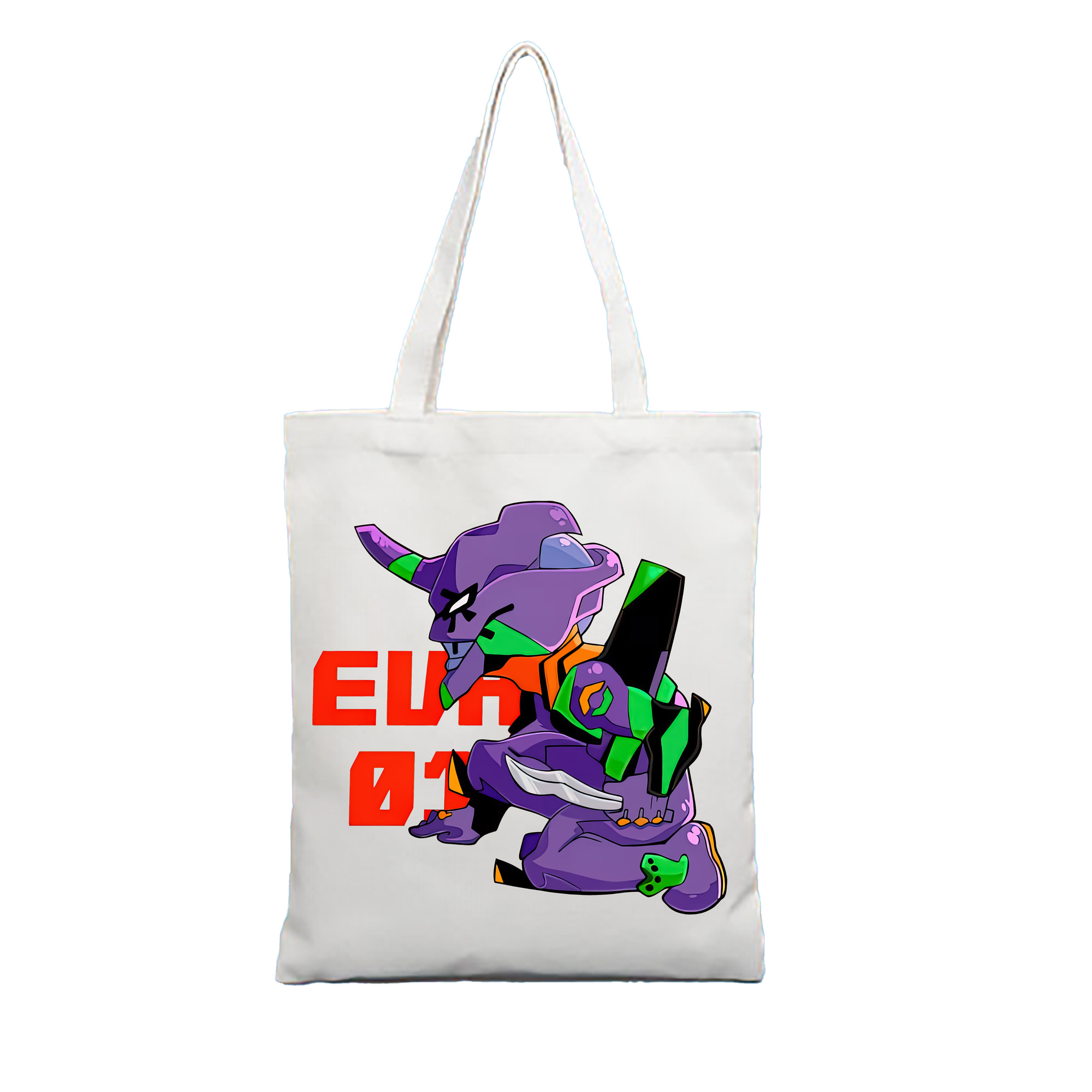 （画像用） EVA 新世紀エヴァンゲリオン 縦型キャンバス生地手提げバッグ　トートバッグ