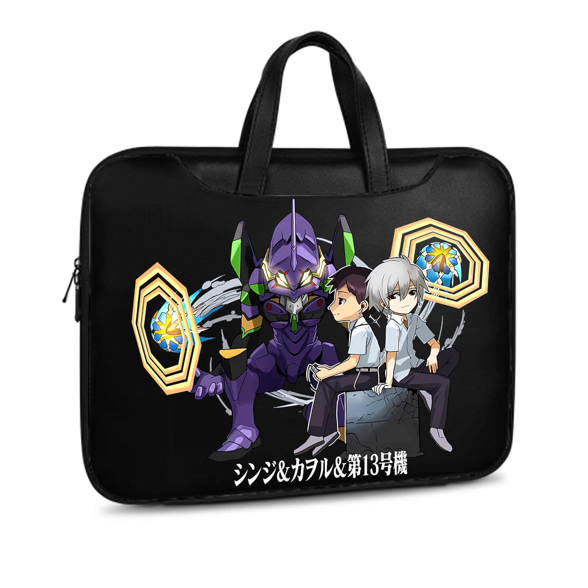 （画像用） EVA 新世紀エヴァンゲリオン レザーラップトップバッグ　ノートパソコンケース