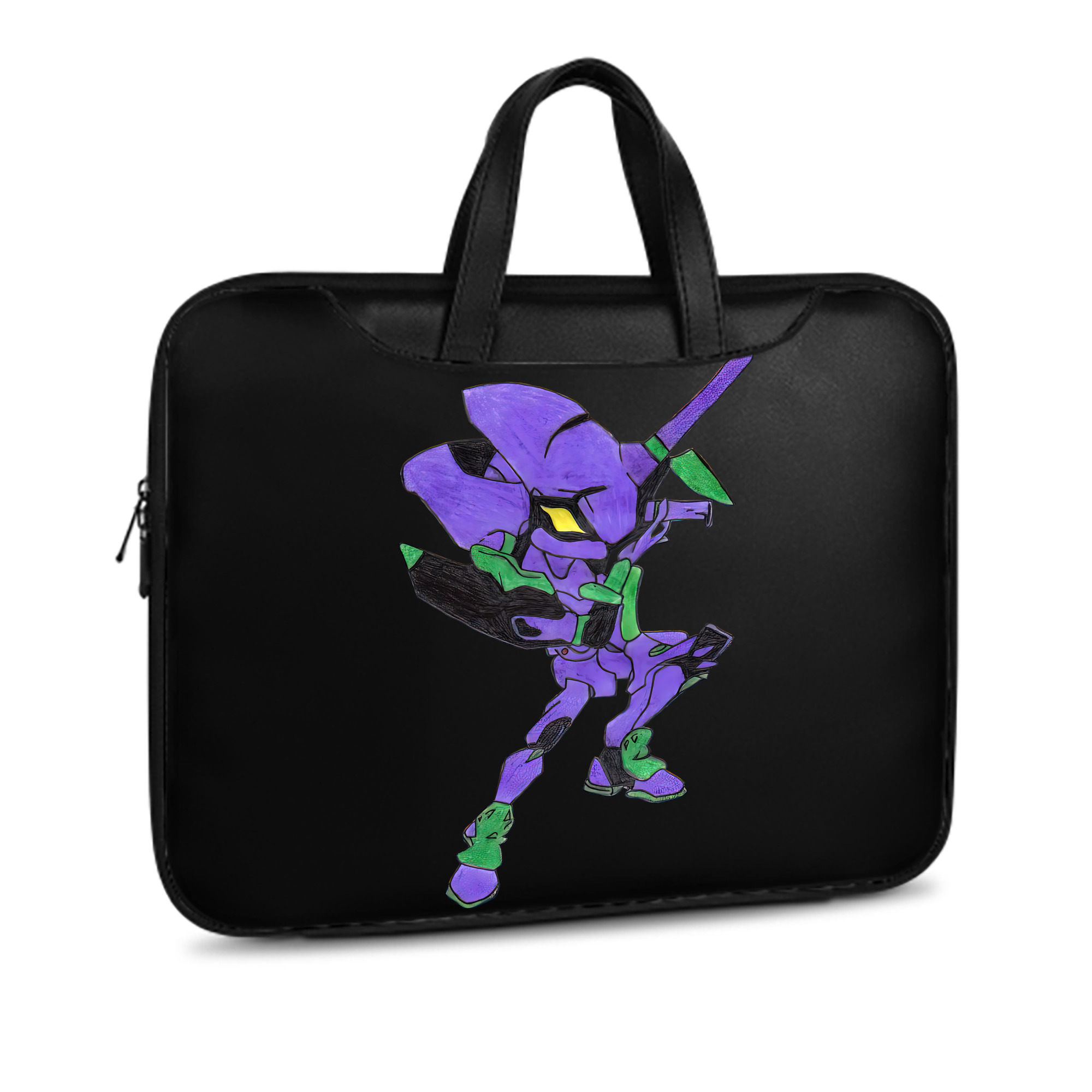 （画像用） EVA 新世紀エヴァンゲリオン レザーラップトップバッグ　ノートパソコンケース