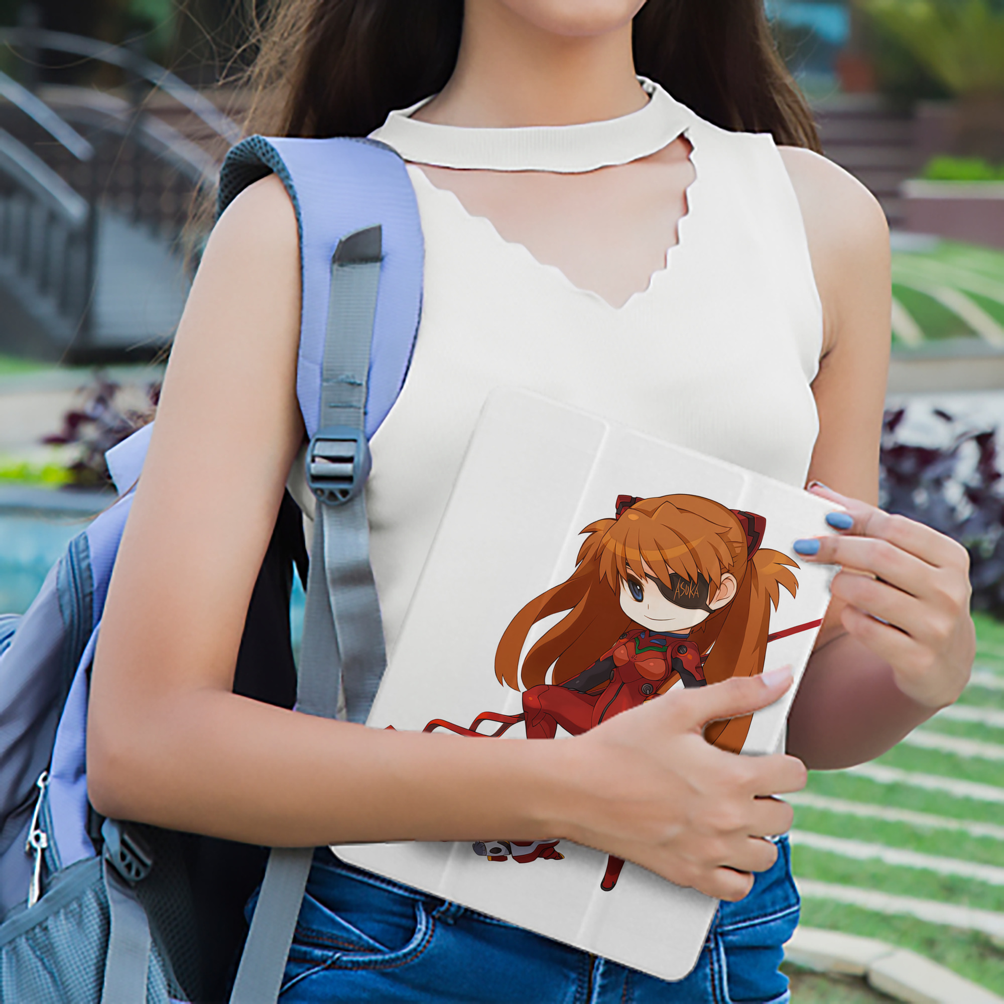 EVA 新世紀エヴァンゲリオン IPad ケース ペン収納付き 三つ折りスタンド PUレザー×シリコン 対応機種9.5/10.5/10.9インチ