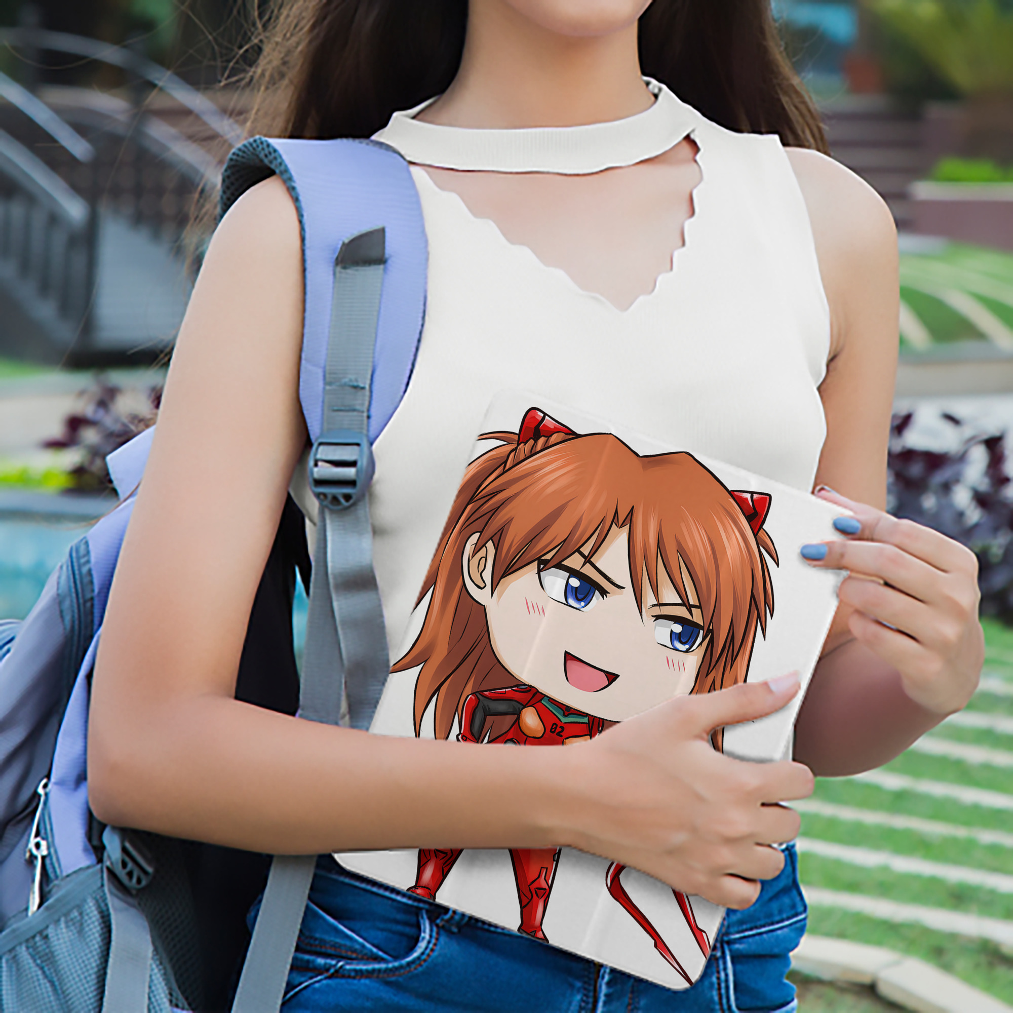 EVA 新世紀エヴァンゲリオン IPad ケース ペン収納付き 三つ折りスタンド PUレザー×シリコン 対応機種9.5/10.5/10.9インチ