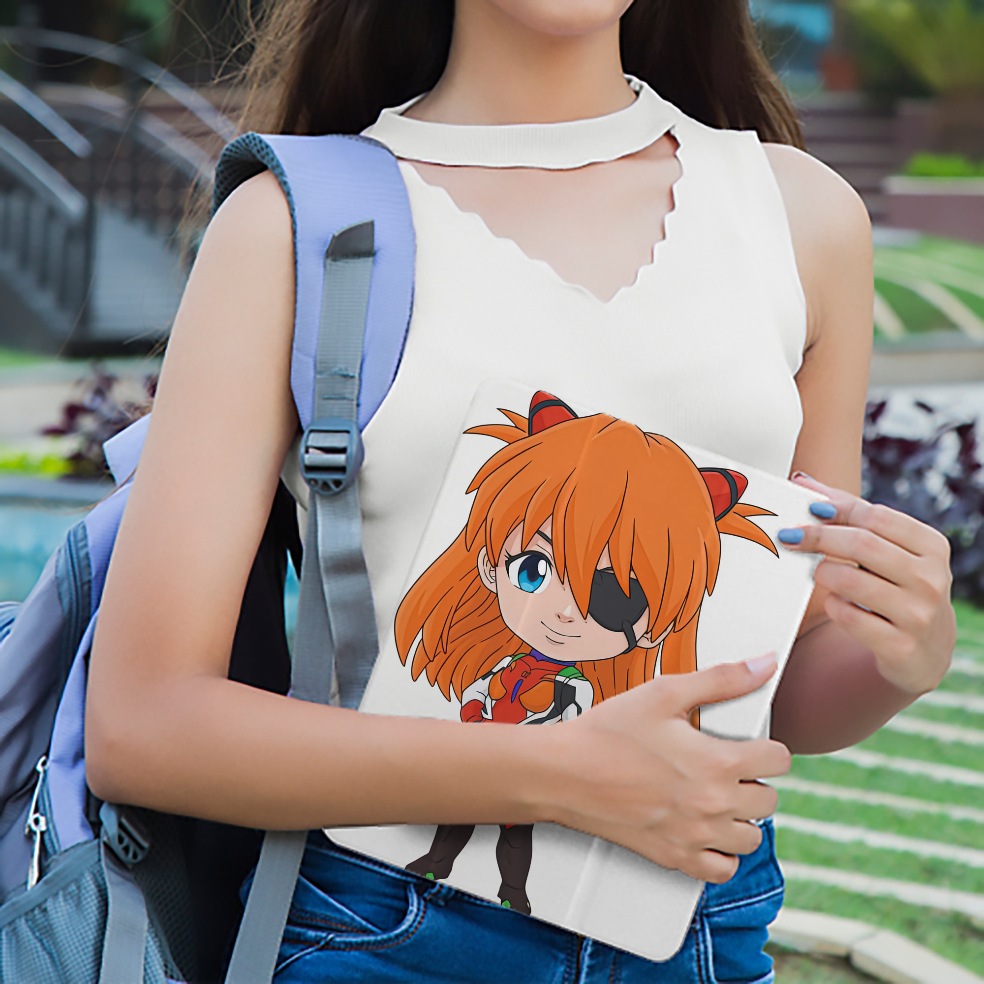 EVA 新世紀エヴァンゲリオン IPad ケース ペン収納付き 三つ折りスタンド PUレザー×シリコン 対応機種9.5/10.5/10.9インチ