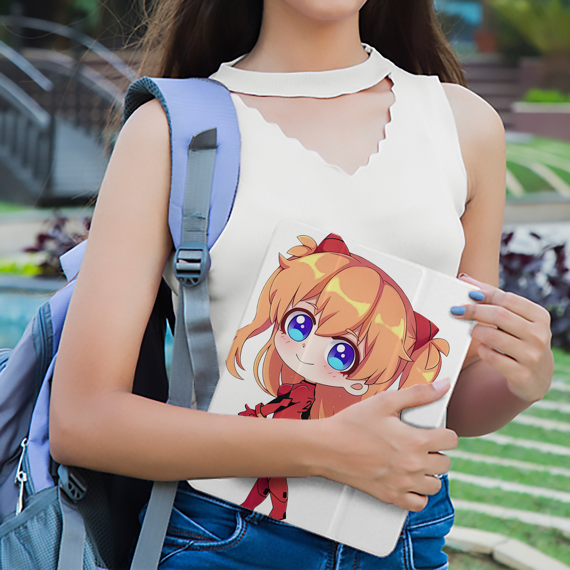 EVA 新世紀エヴァンゲリオン IPad ケース ペン収納付き 三つ折りスタンド PUレザー×シリコン 対応機種9.5/10.5/10.9インチ